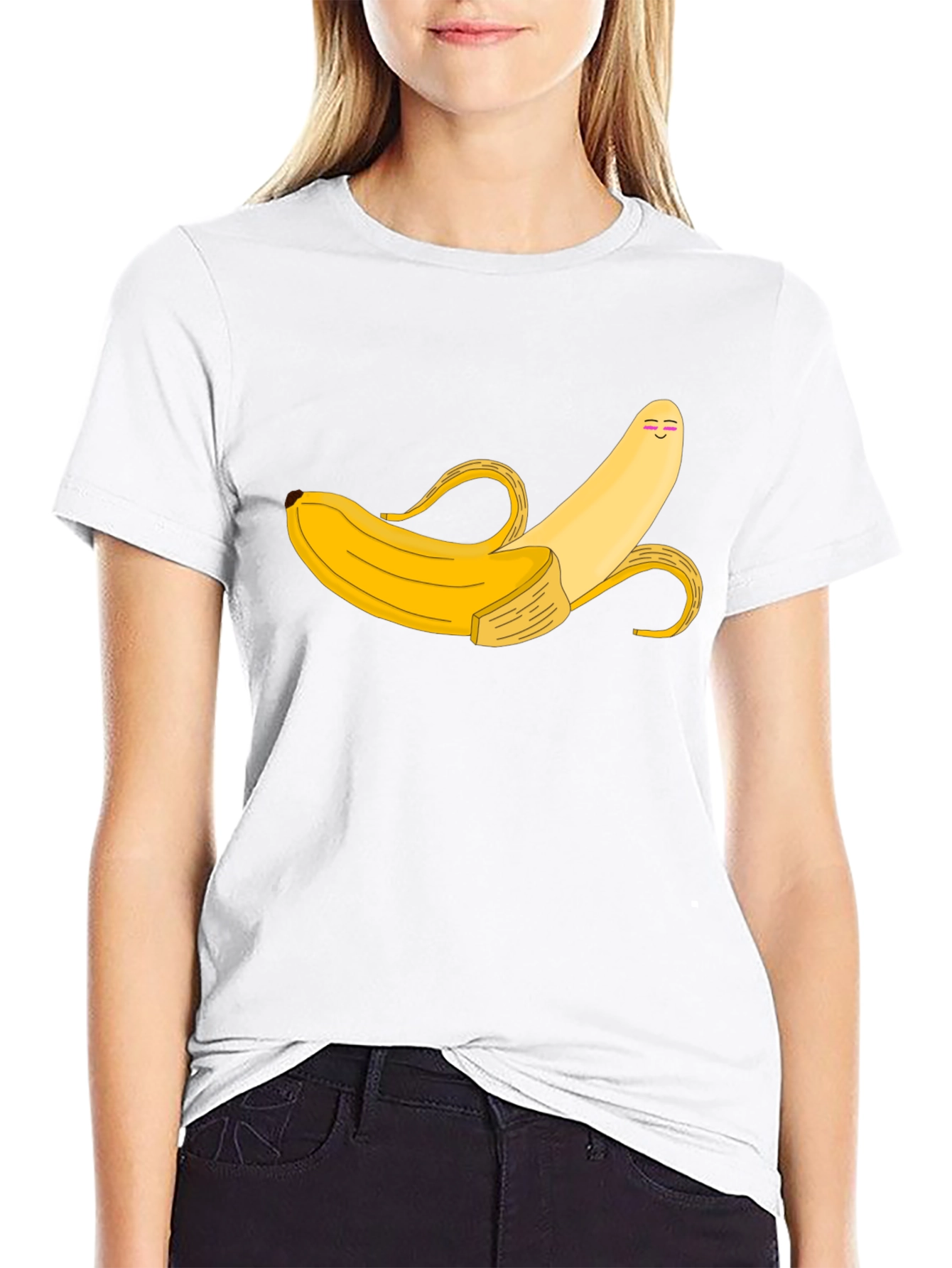 Banana Graphic Tee - Unique Cartoon Style