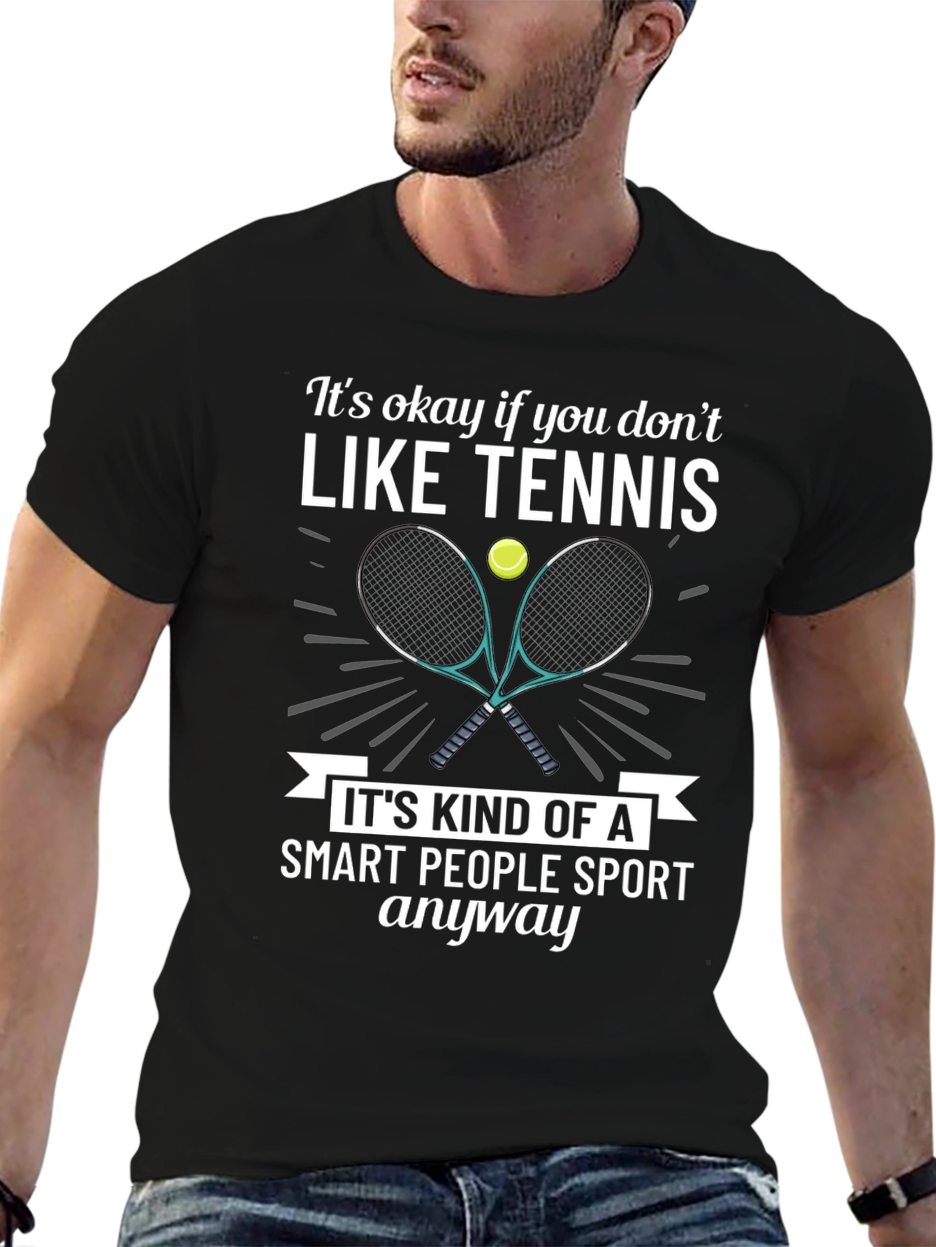 Funny Tennis T-Shirt - Smart People Sport Tee
