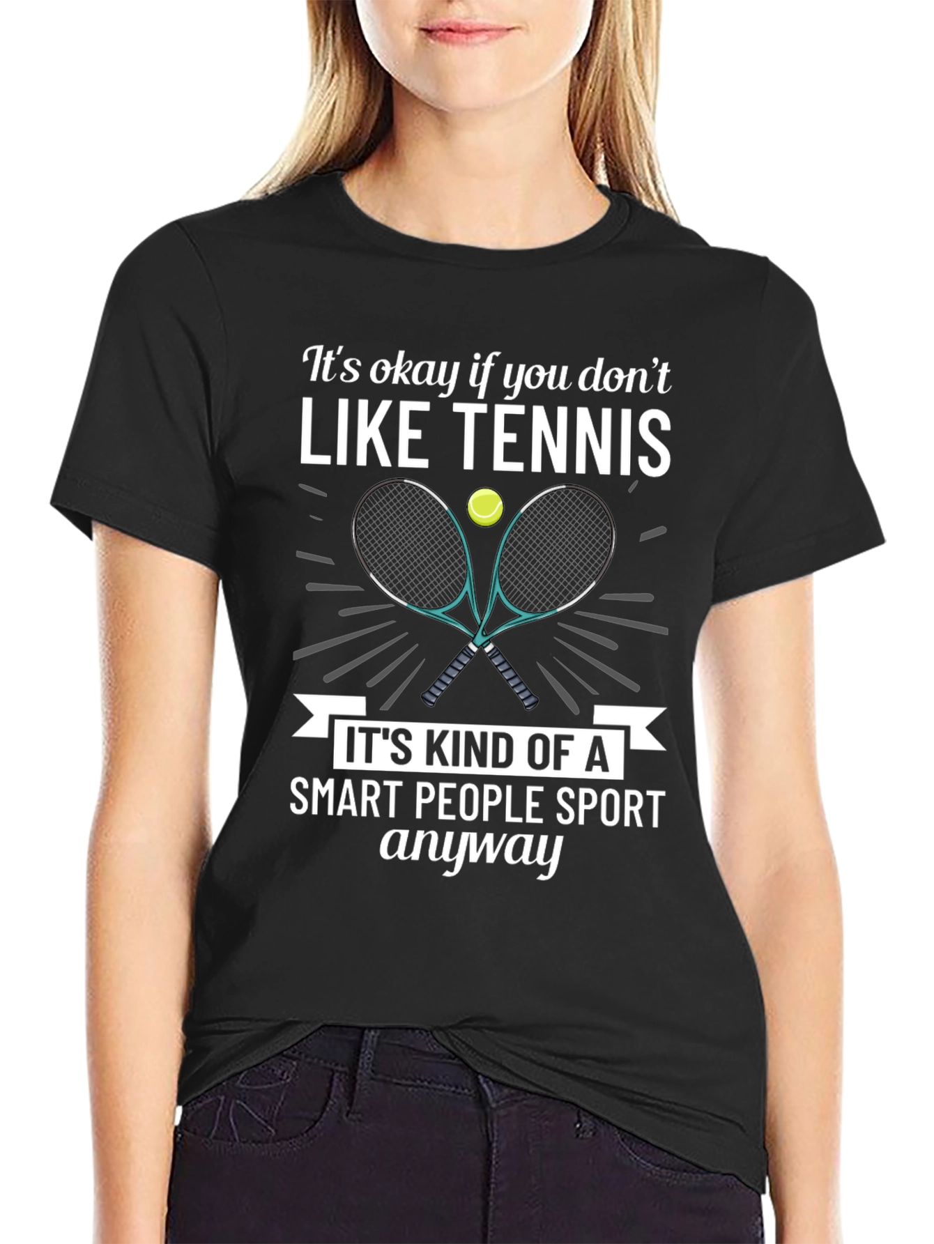 Funny Tennis T-Shirt - Smart People Sport Tee