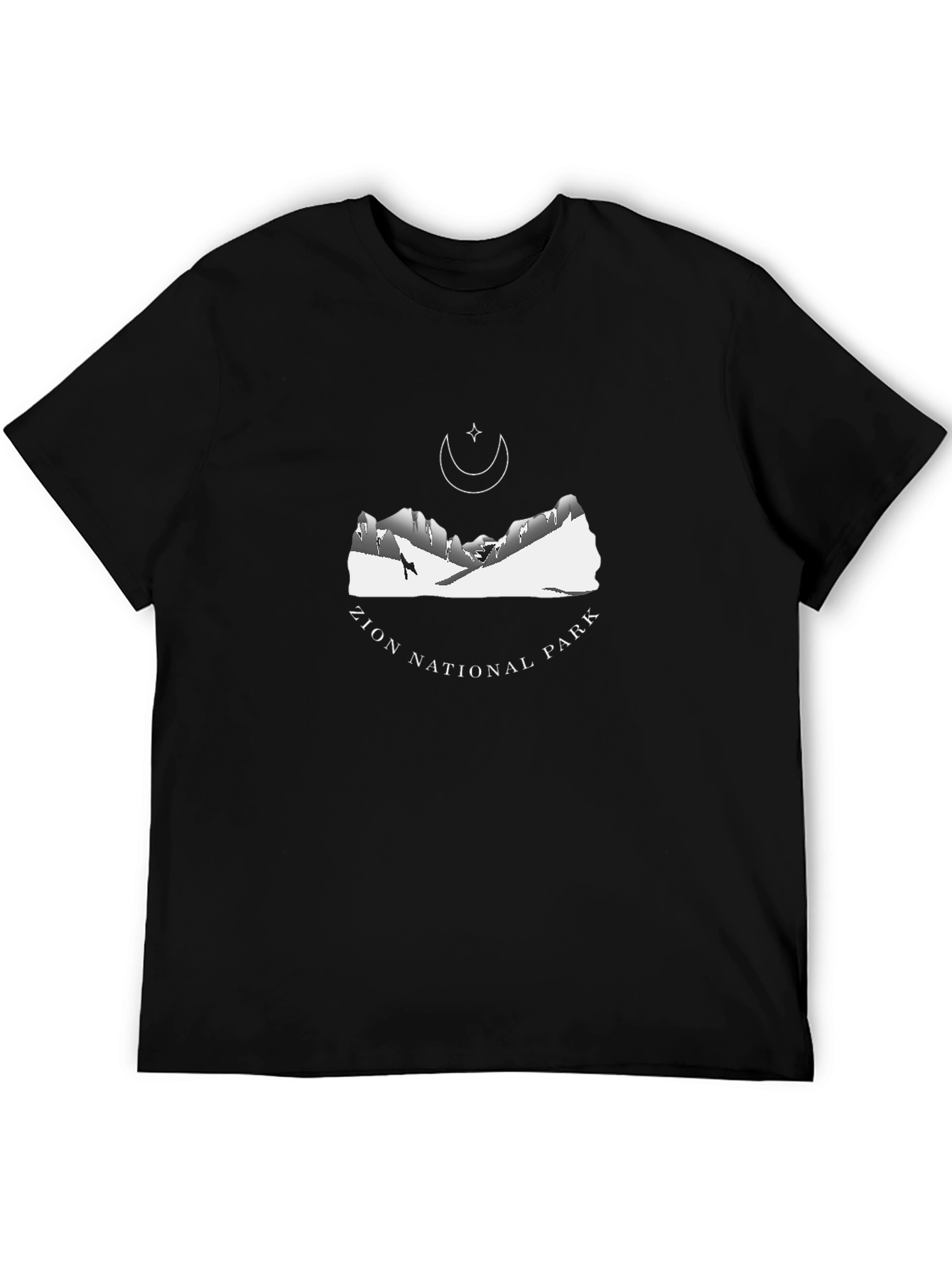 Zion National Park Graphic T-Shirt - Black