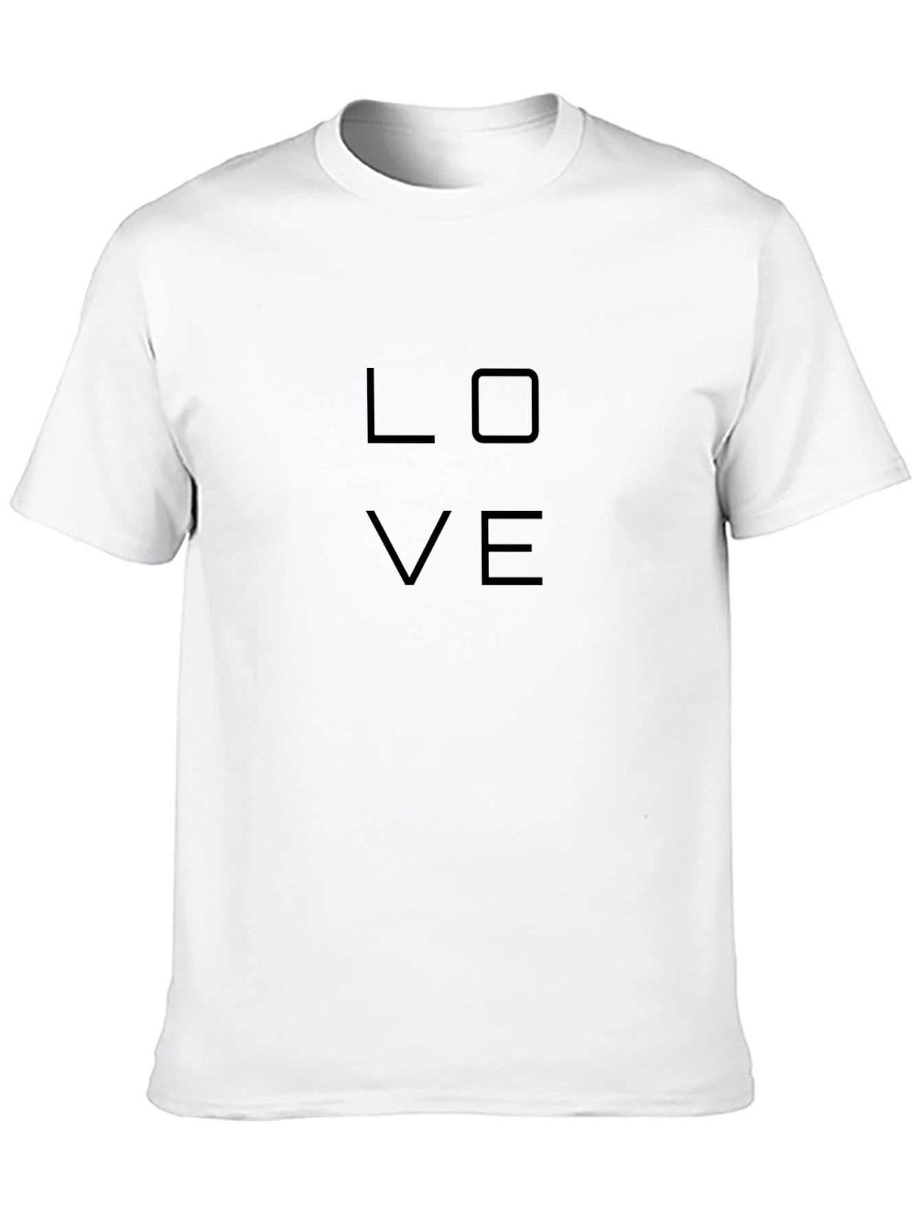 Minimalist Black LOVE Tee - Modern Style