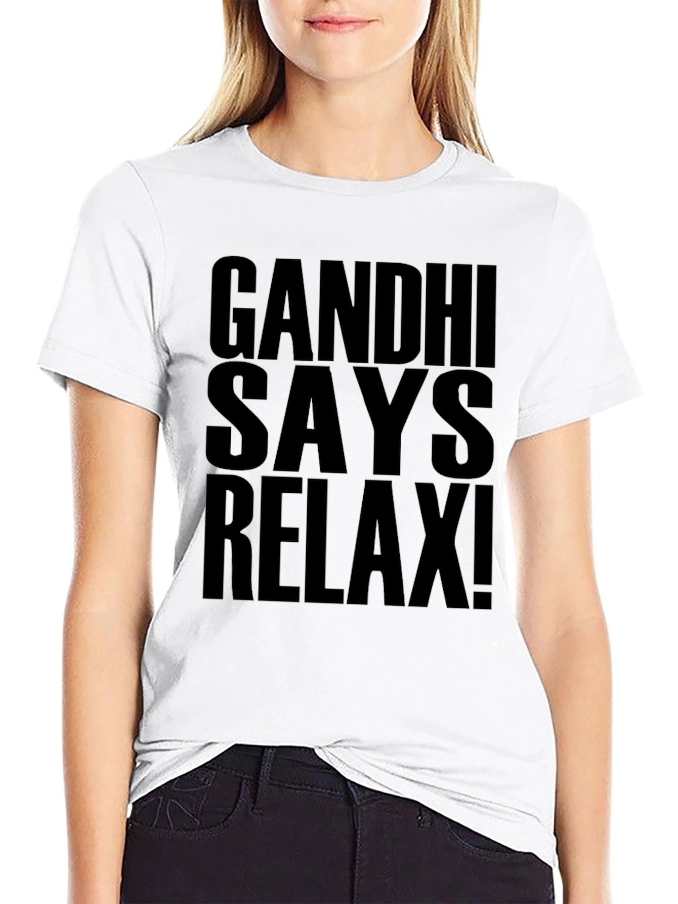 Gandhi Says Relax! Graphic T-Shirt