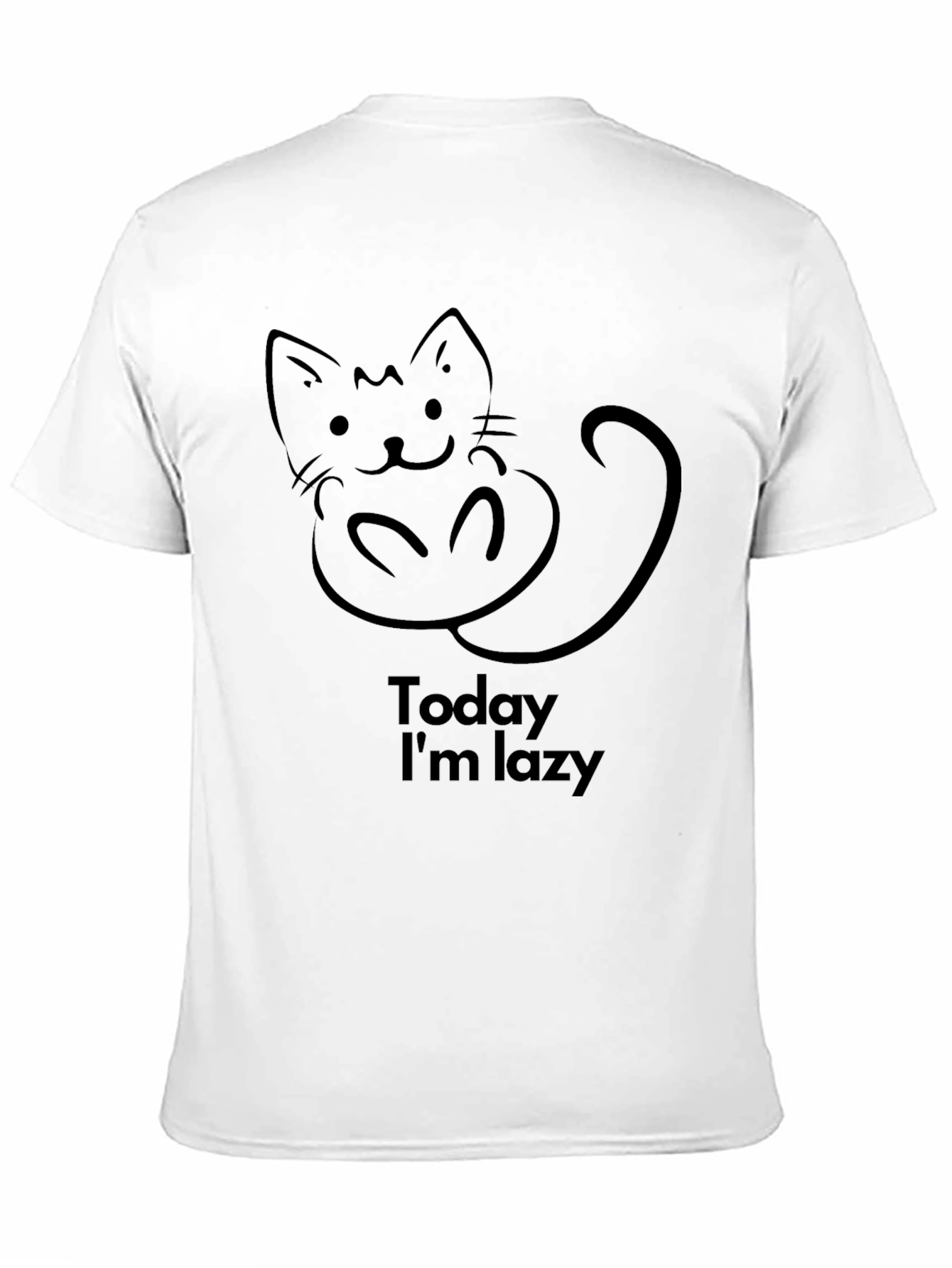 Lazy Cat T-Shirt - Cute & Comfy