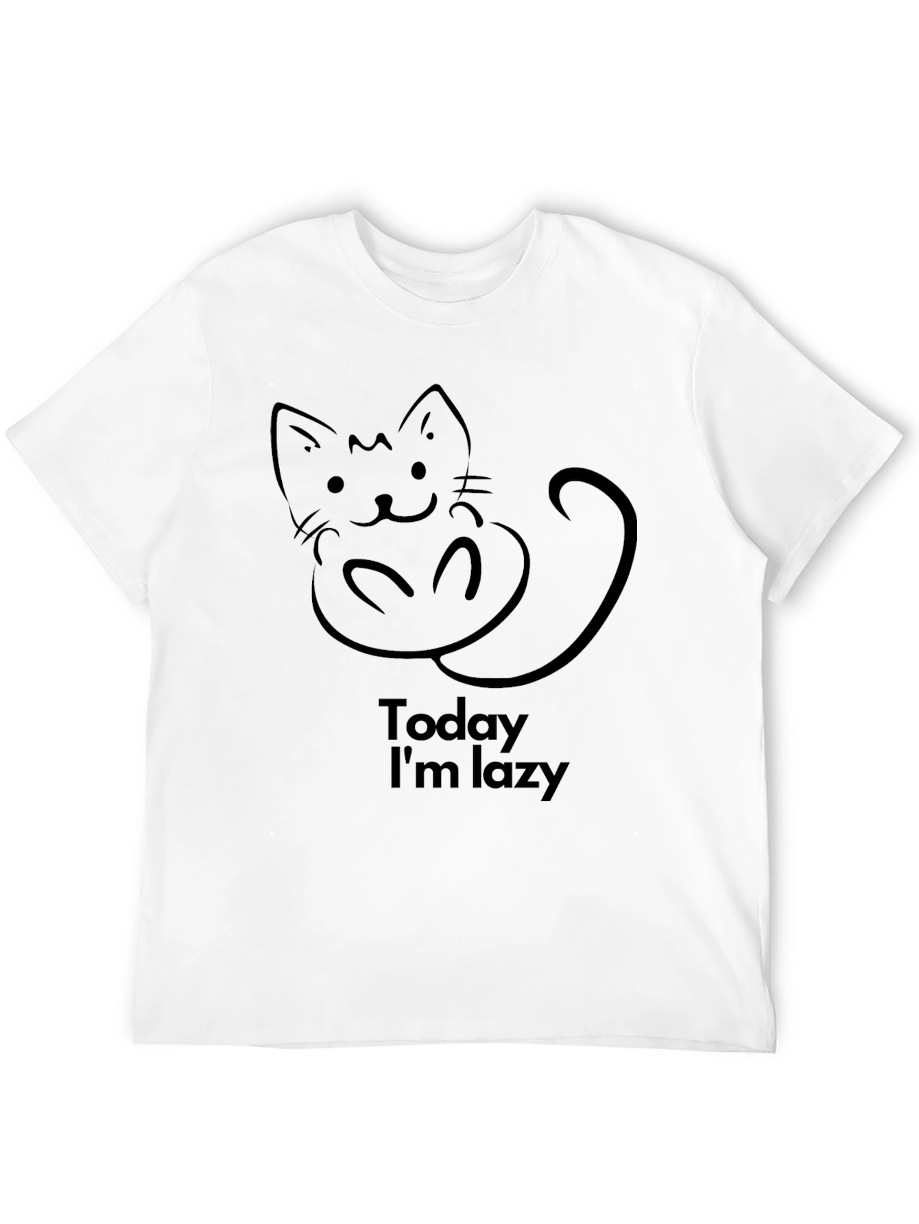 Lazy Cat T-Shirt - Cute & Comfy