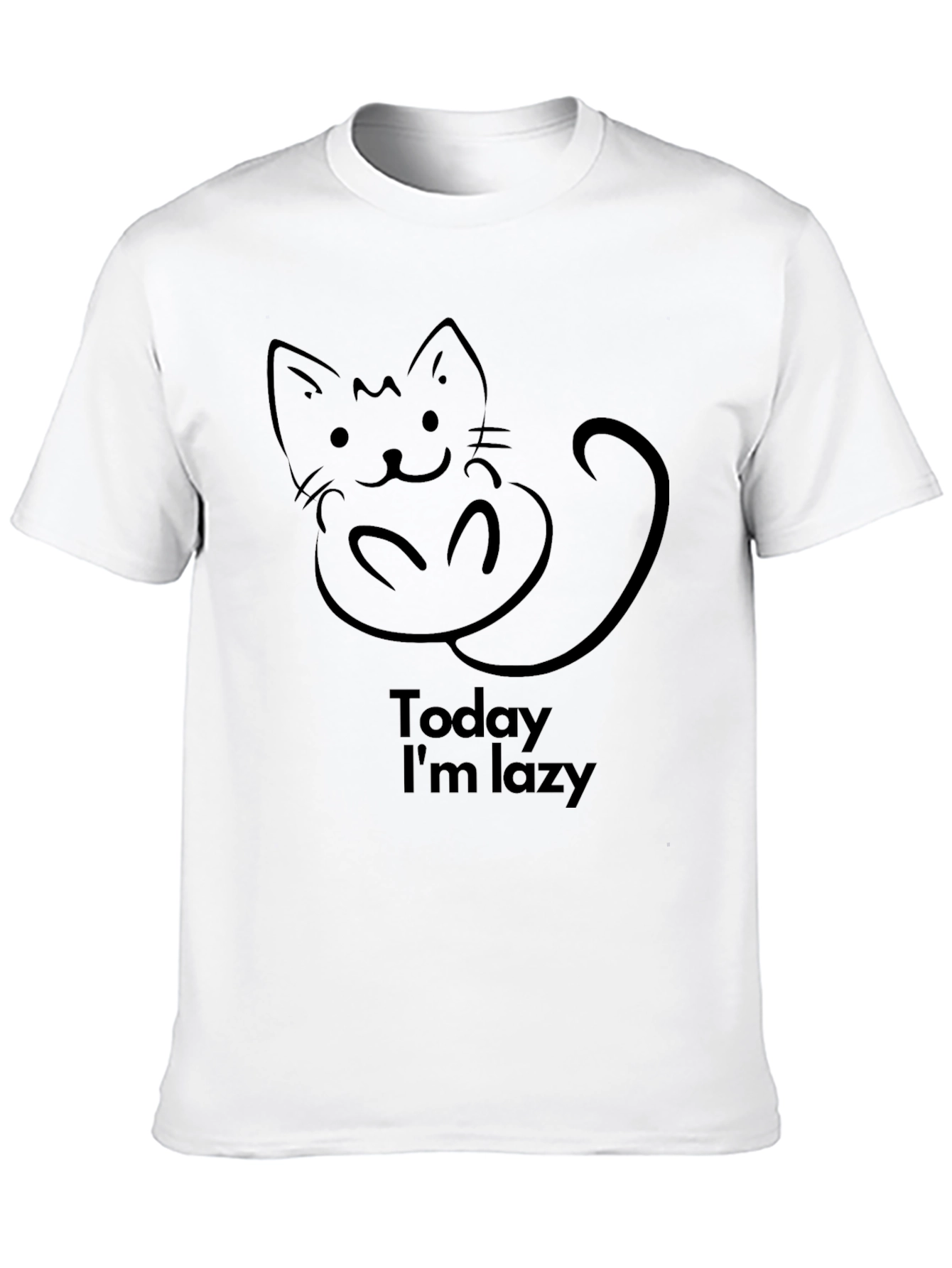 Lazy Cat T-Shirt - Cute & Comfy