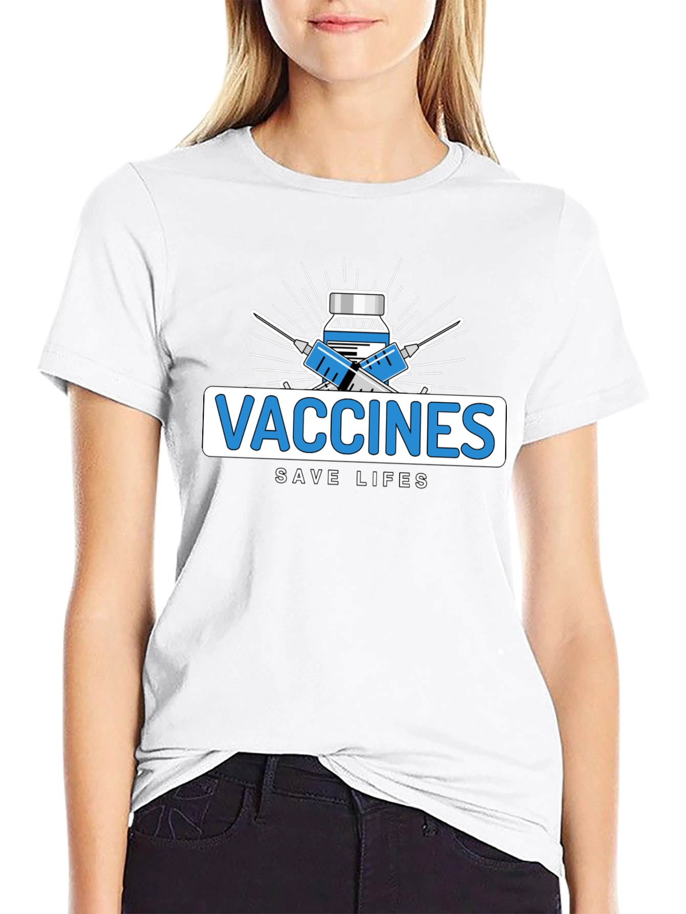 Vaccines Save Lives Graphic Tee - Unisex