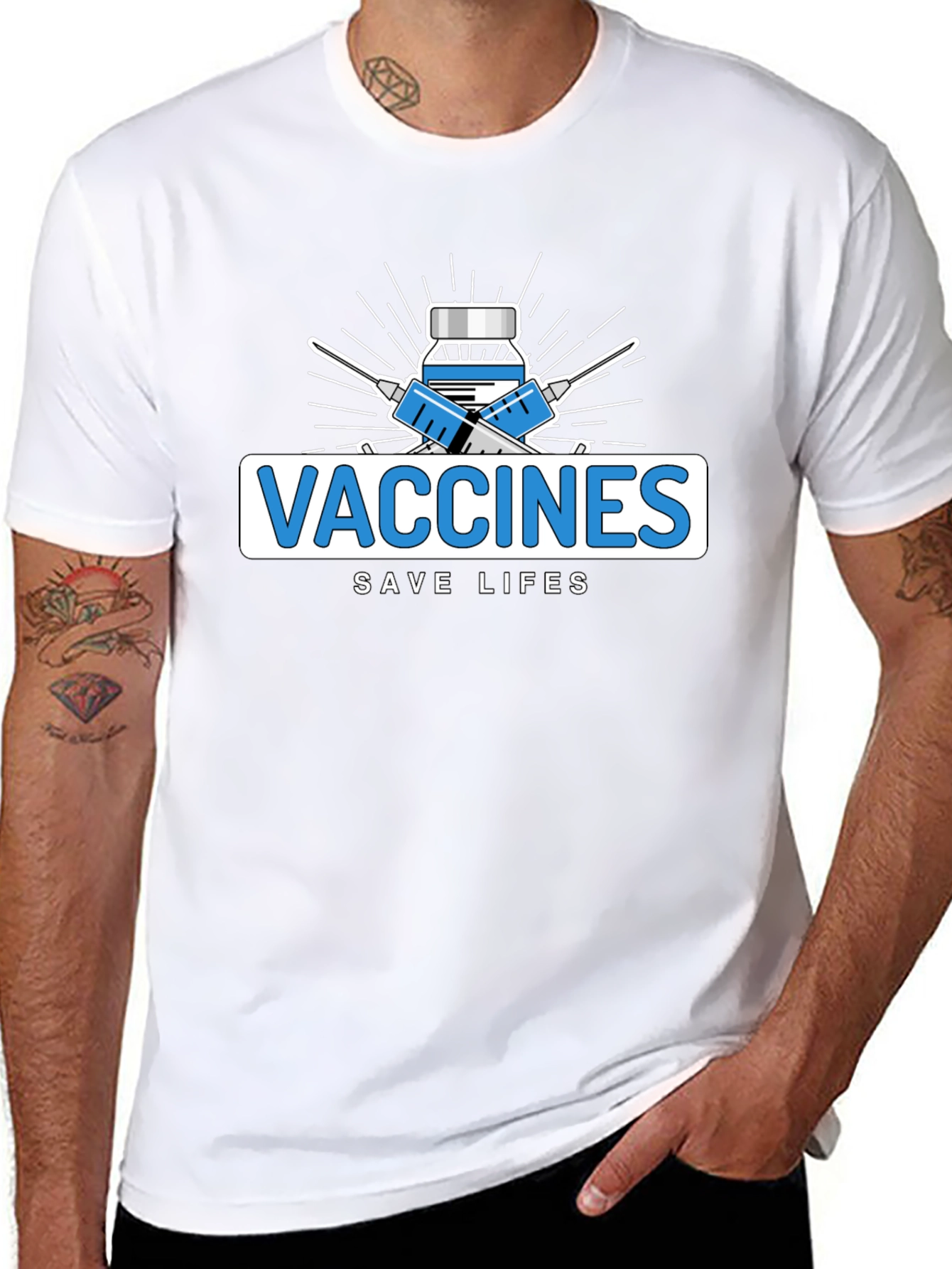 Vaccines Save Lives Graphic Tee - Unisex