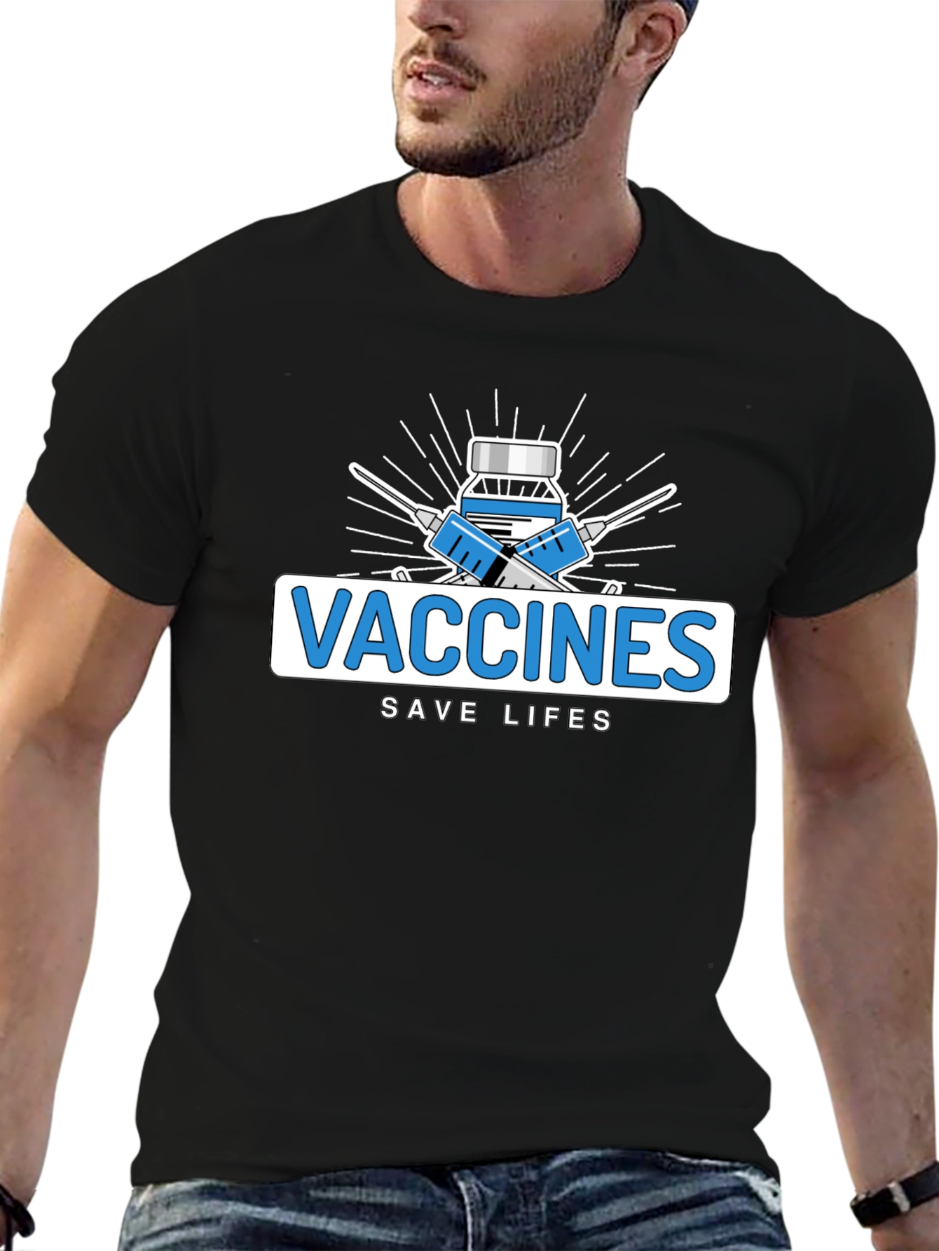 Vaccines Save Lives Graphic Tee - Unisex