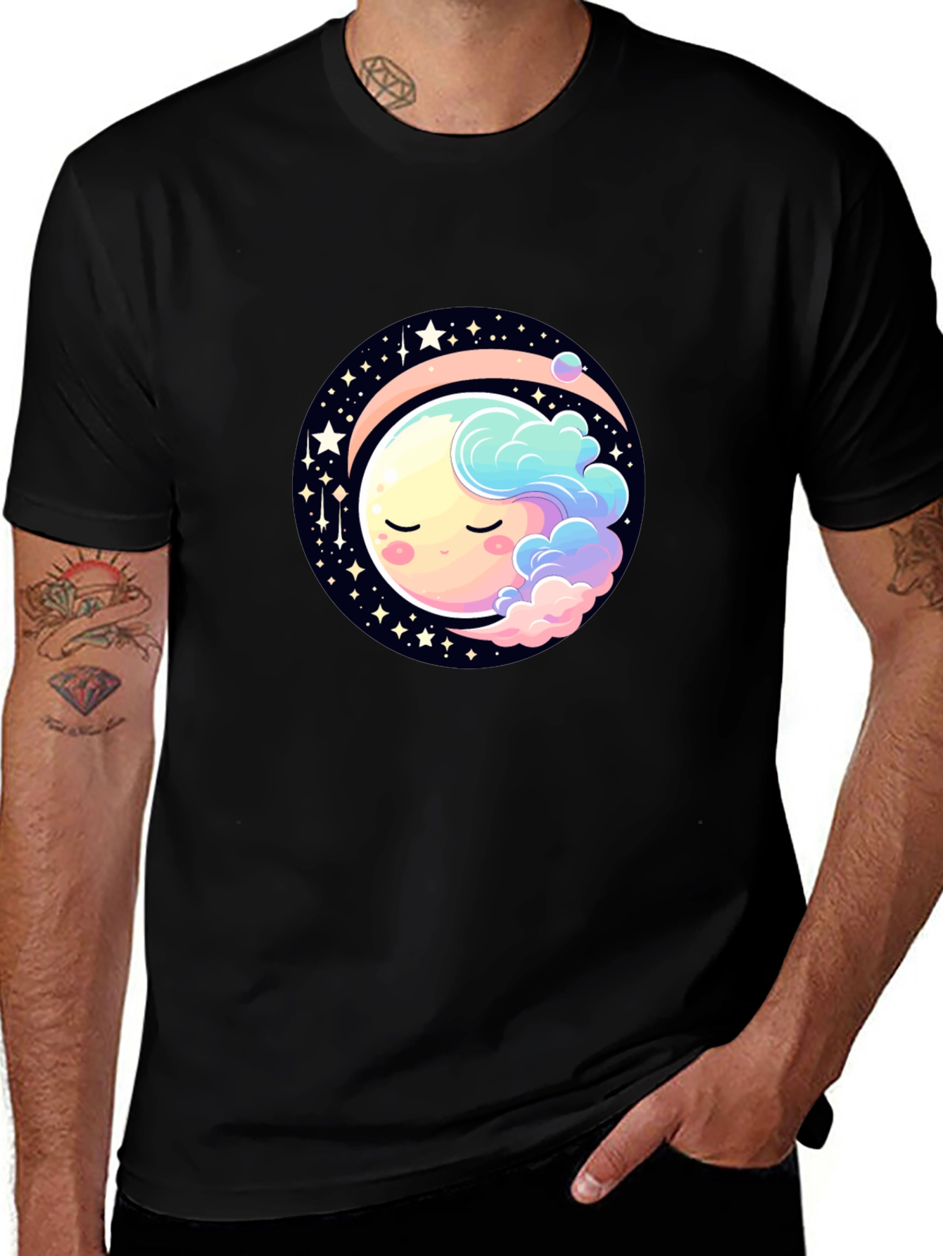 Celestial Dreams Black T-Shirt