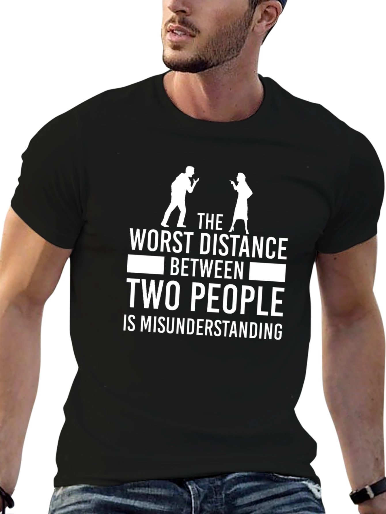 Misunderstanding Distance Graphic Tee - Black