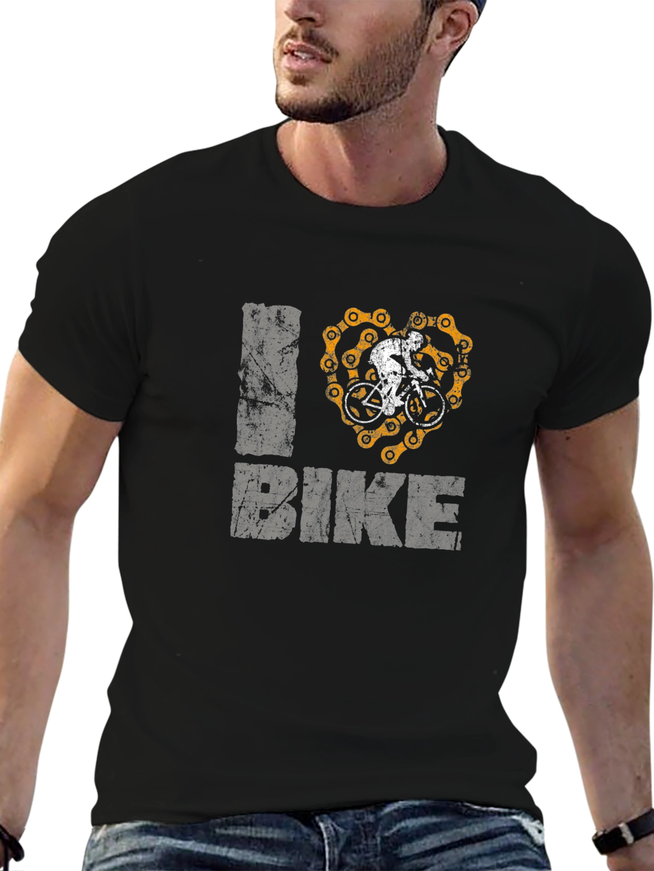 I Heart Bike Graphic Print Tee