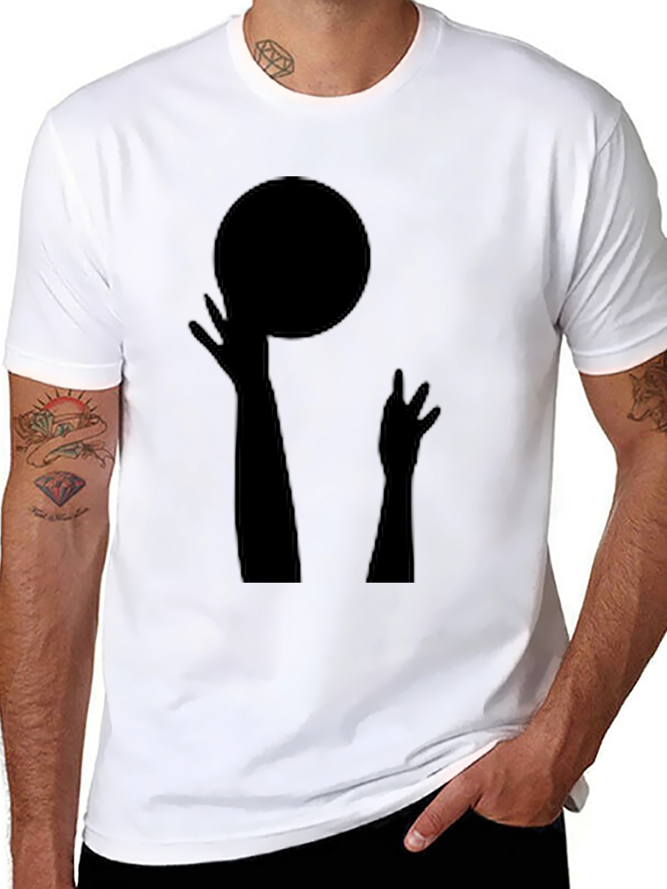 Basketball Silhouette Graphic Tee