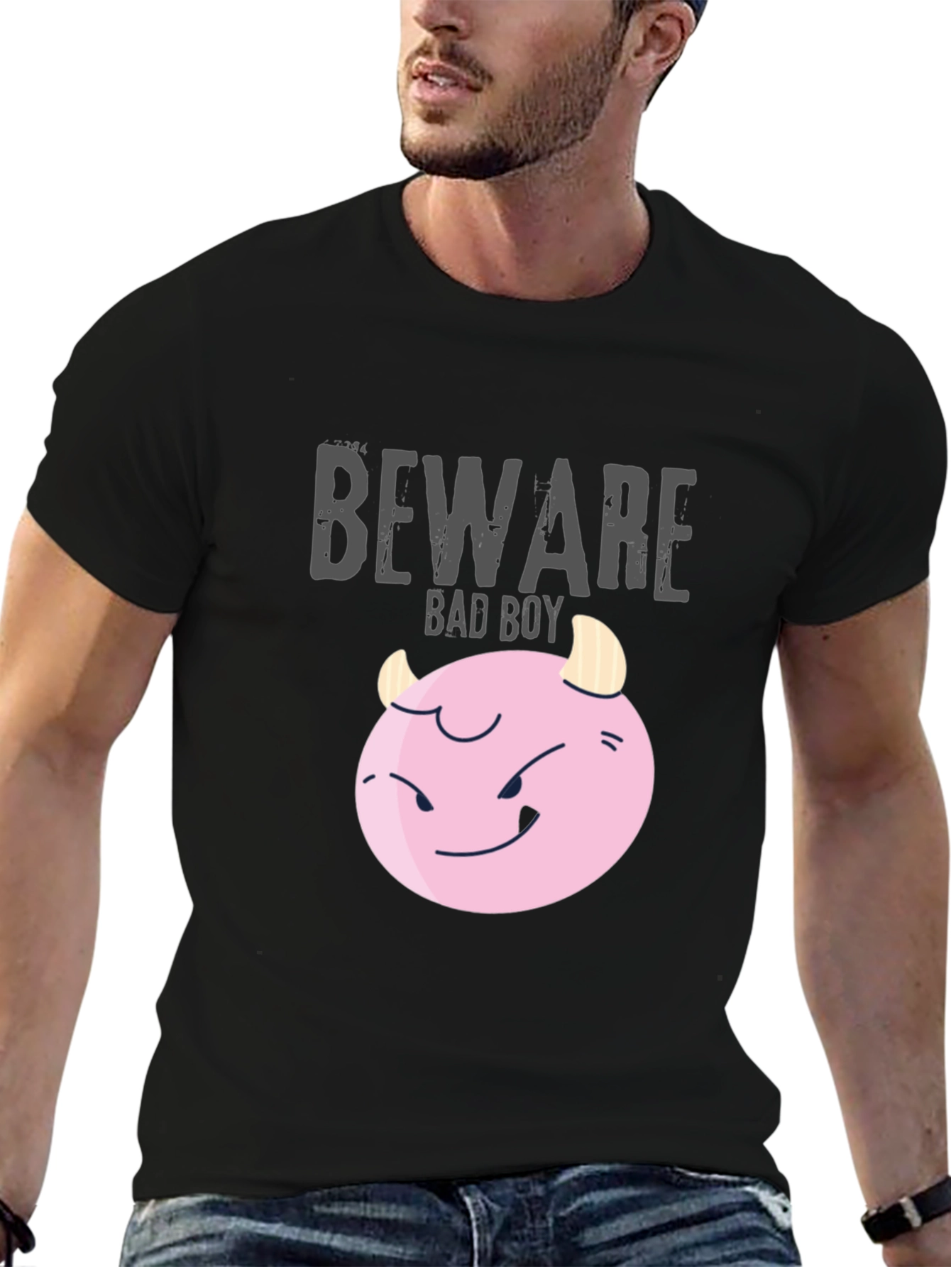 Beware Bad Boy T-Shirt - Funny Graphic Tee
