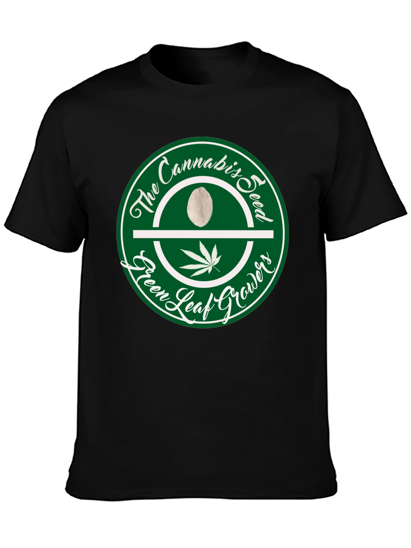 Cannabis Seed Green Leaf Growers T-Shirt