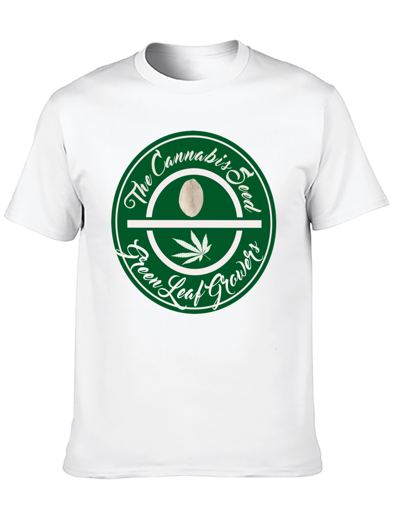 Cannabis Seed Green Leaf Growers T-Shirt