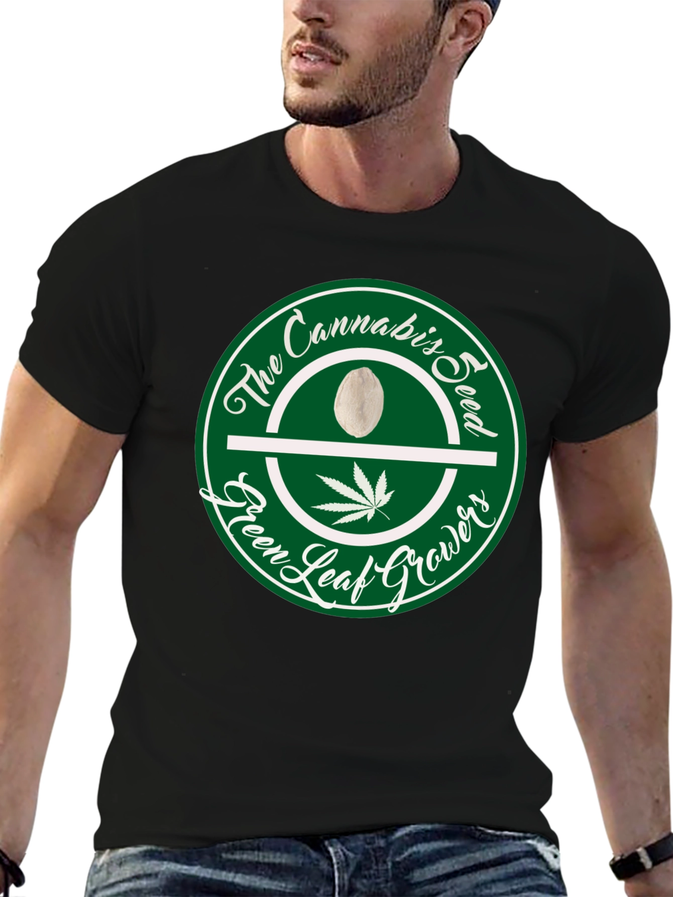 Cannabis Seed Green Leaf Growers T-Shirt