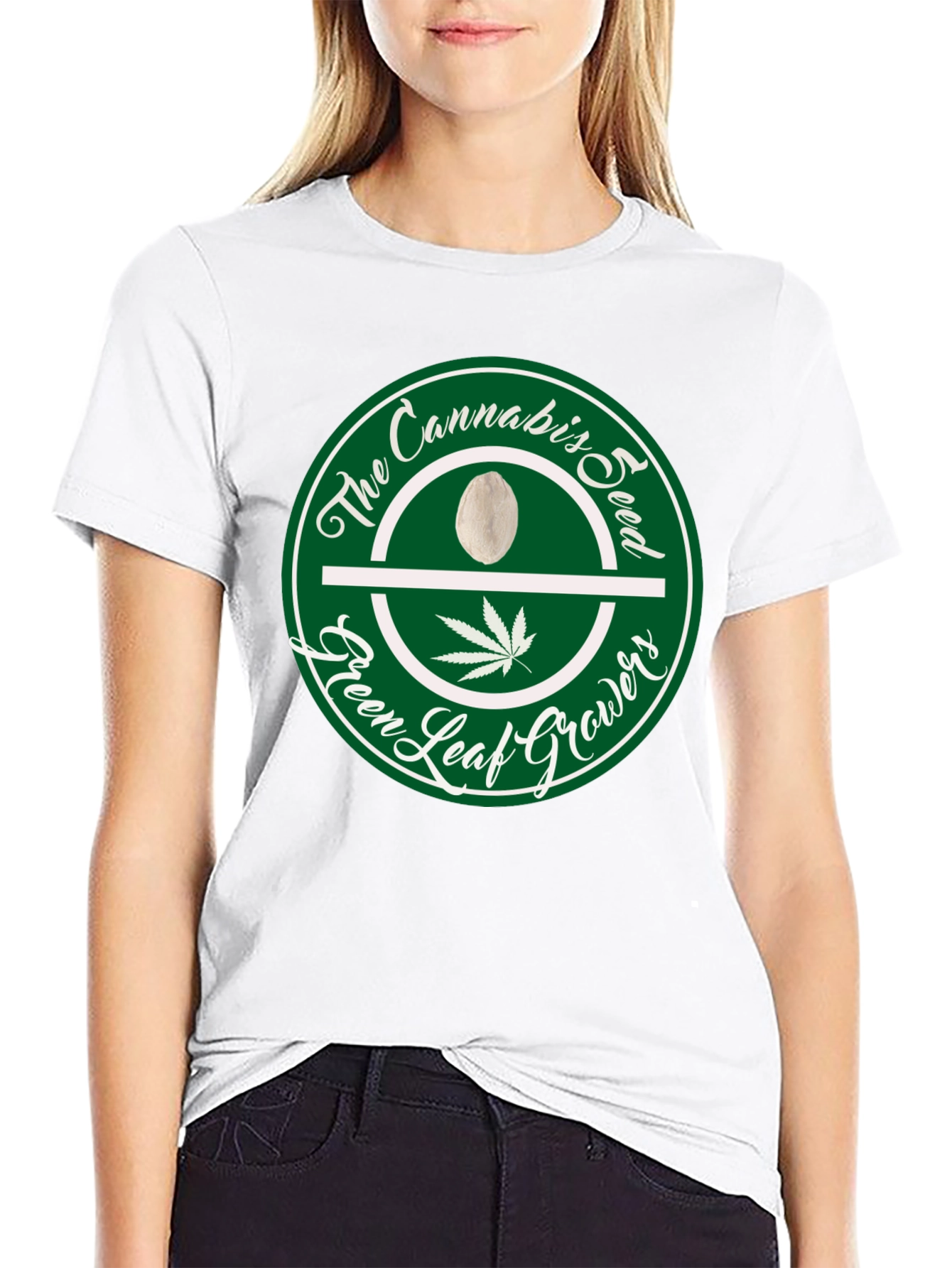 Cannabis Seed Green Leaf Growers T-Shirt