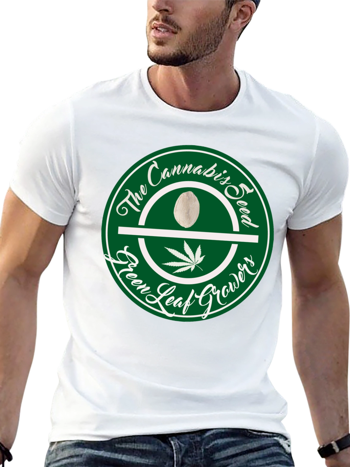 Cannabis Seed Green Leaf Growers T-Shirt