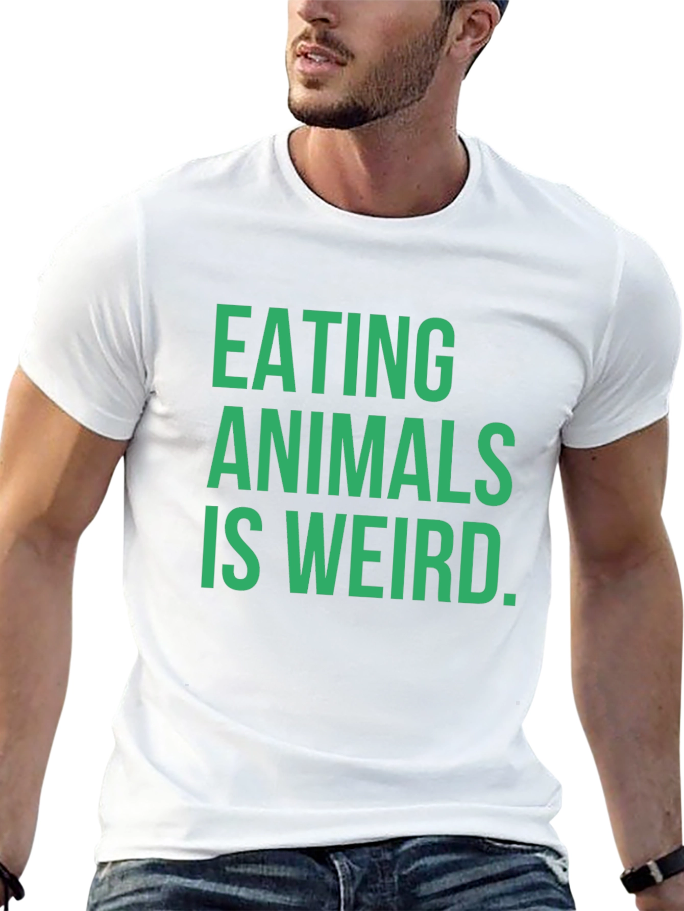 Eating Animals is Weird T-Shirt - Vegan Statement Tee