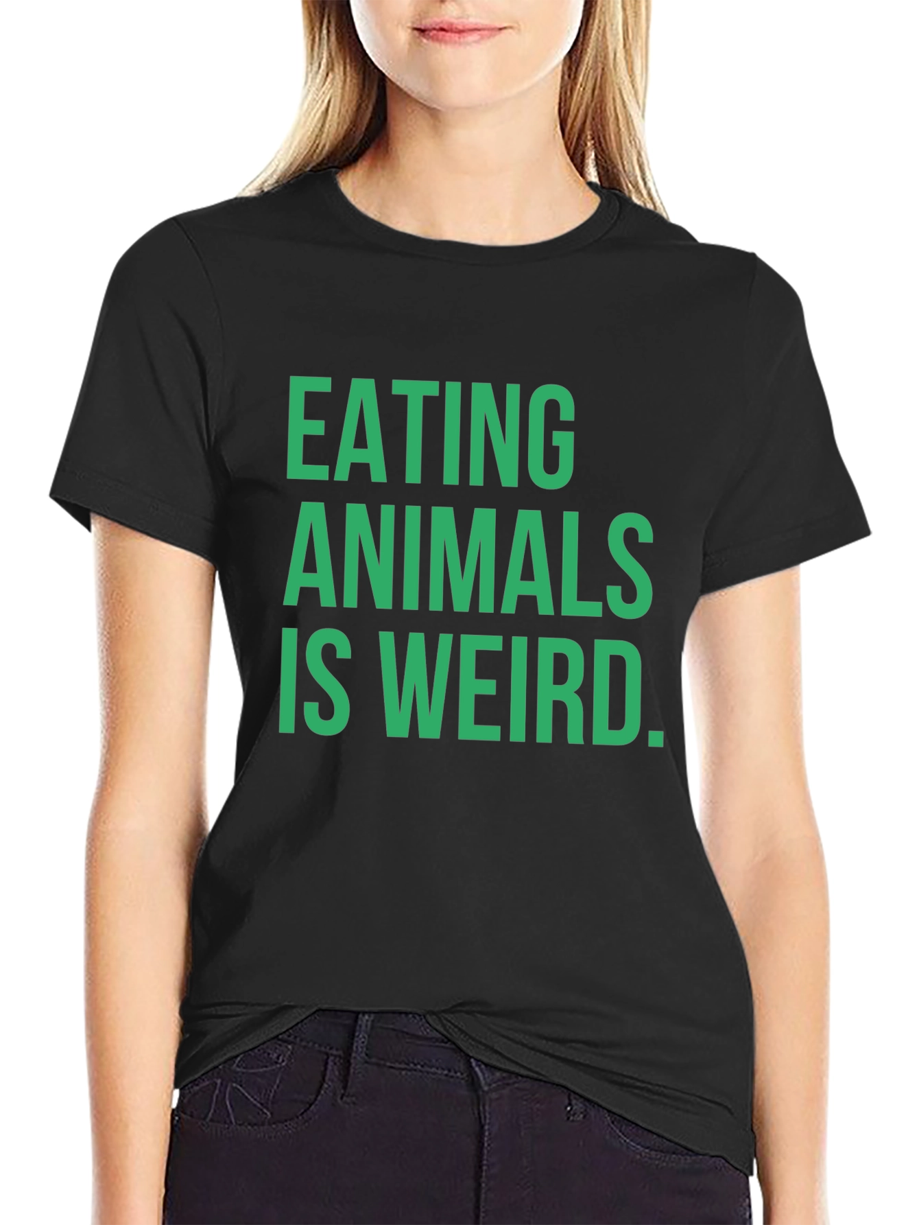 Eating Animals is Weird T-Shirt - Vegan Statement Tee