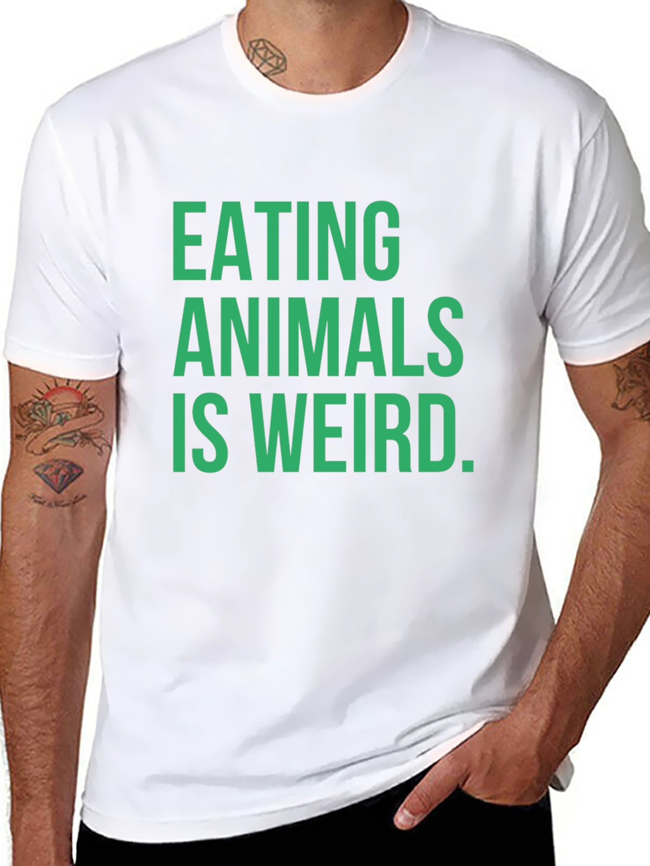 Eating Animals is Weird T-Shirt - Vegan Statement Tee