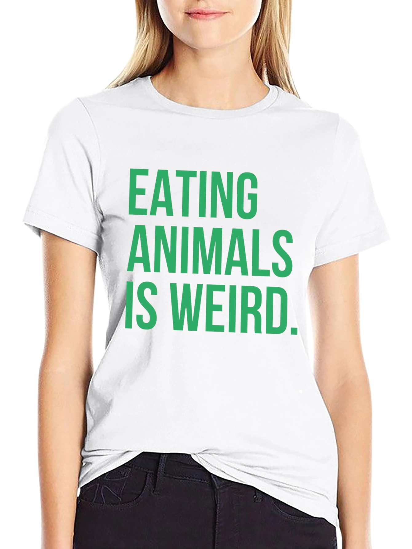 Eating Animals is Weird T-Shirt - Vegan Statement Tee