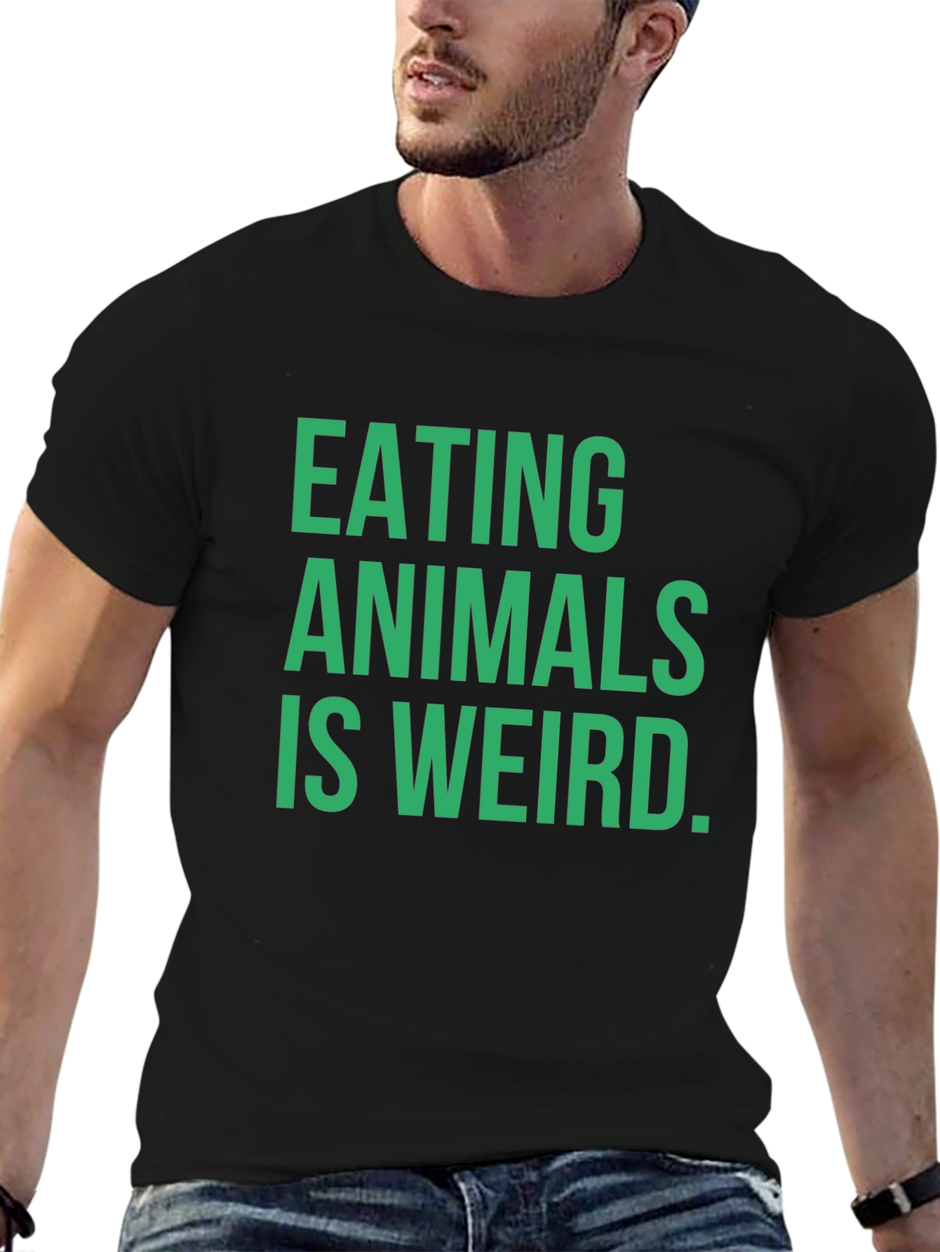 Eating Animals is Weird T-Shirt - Vegan Statement Tee