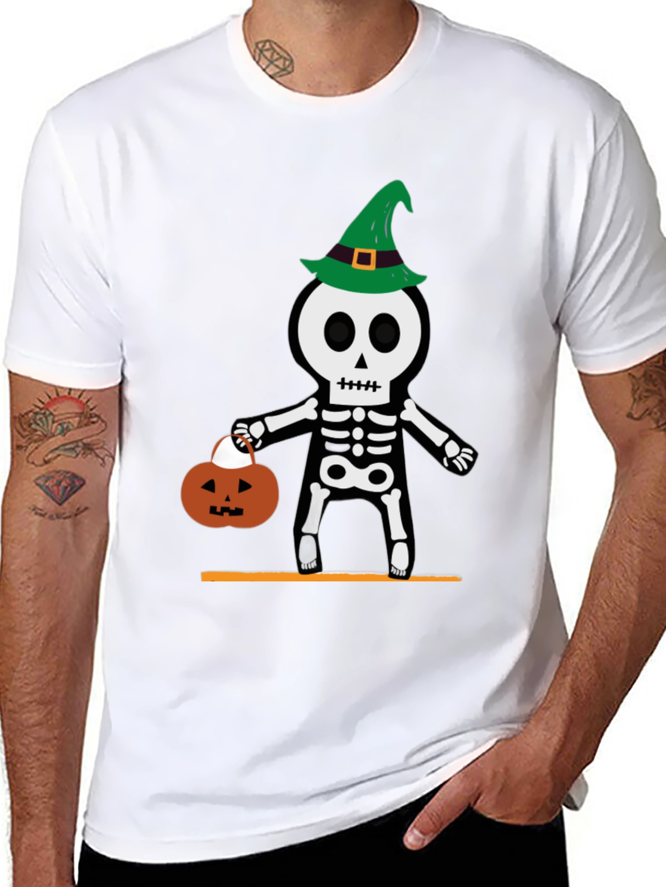 Halloween Skeleton Witch T-Shirt