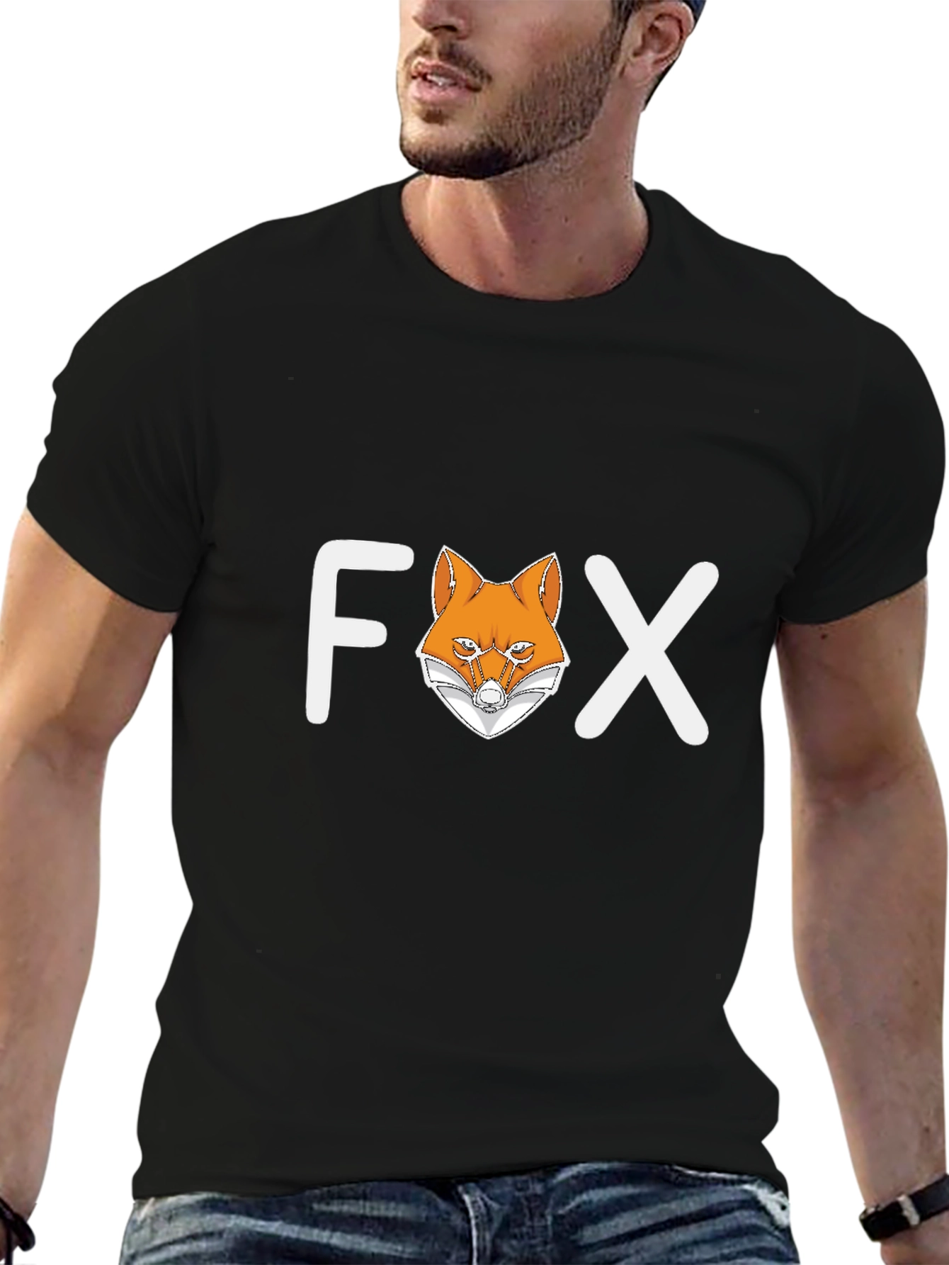 Fox Graphic T-Shirt - Trendy Animal Design