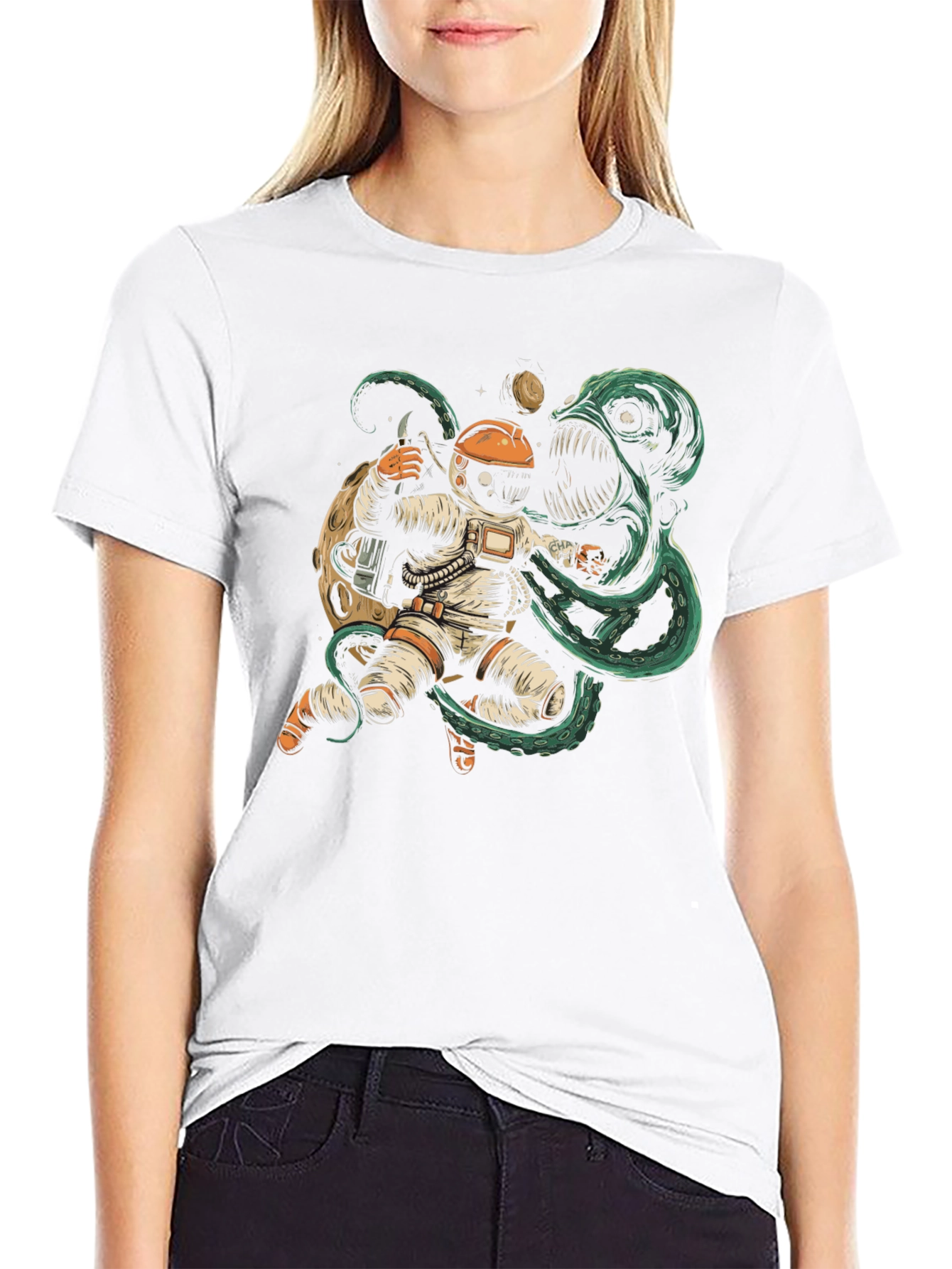 Cosmic Horror Black Graphic T-Shirt