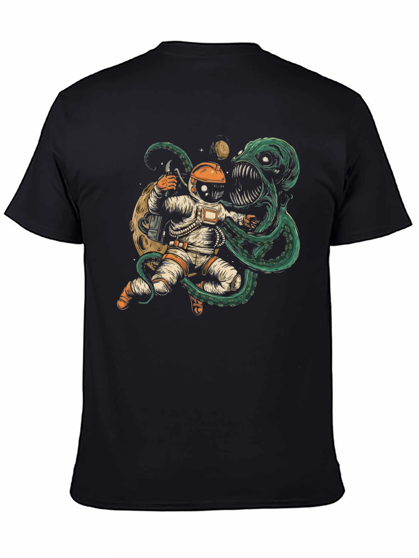 Cosmic Horror Black Graphic T-Shirt