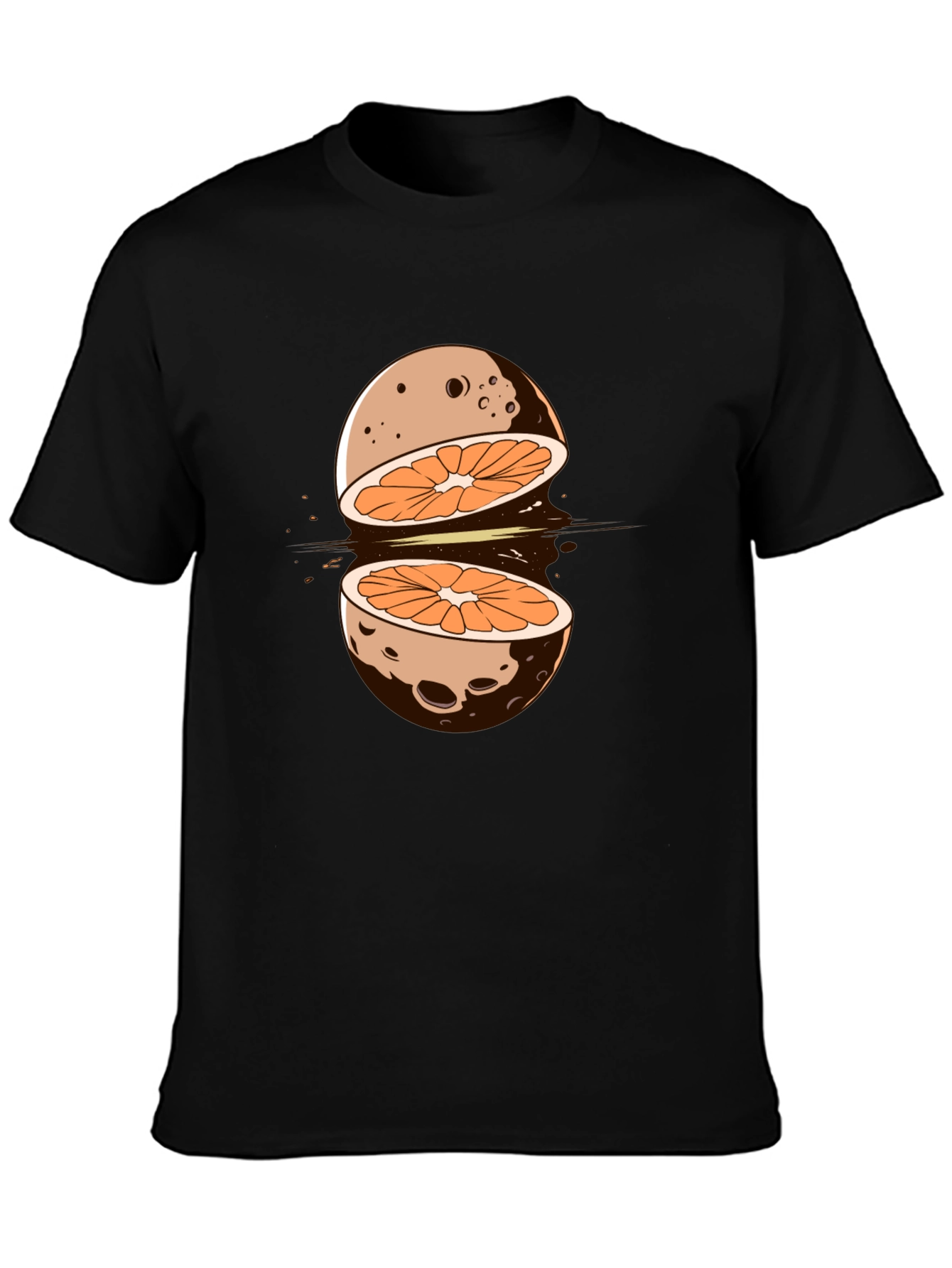 Orange Moon Graphic T-Shirt