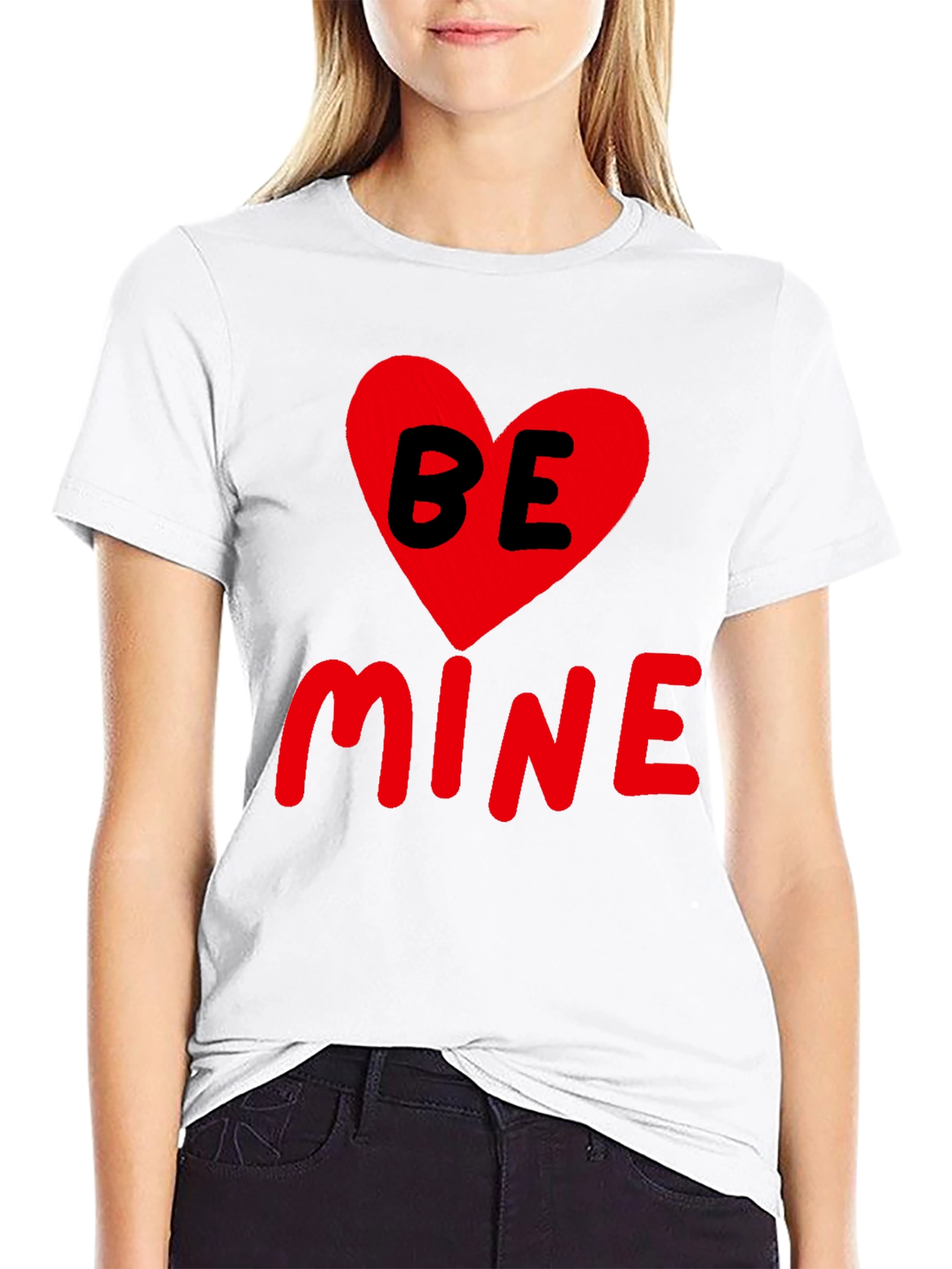 Be Mine Valentines Day T-Shirt - Heart Graphic Tee