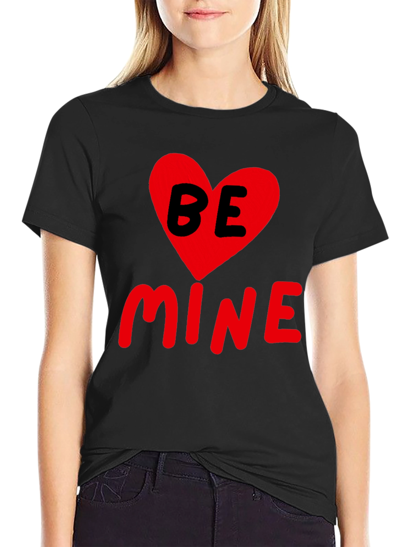 Be Mine Valentines Day T-Shirt - Heart Graphic Tee