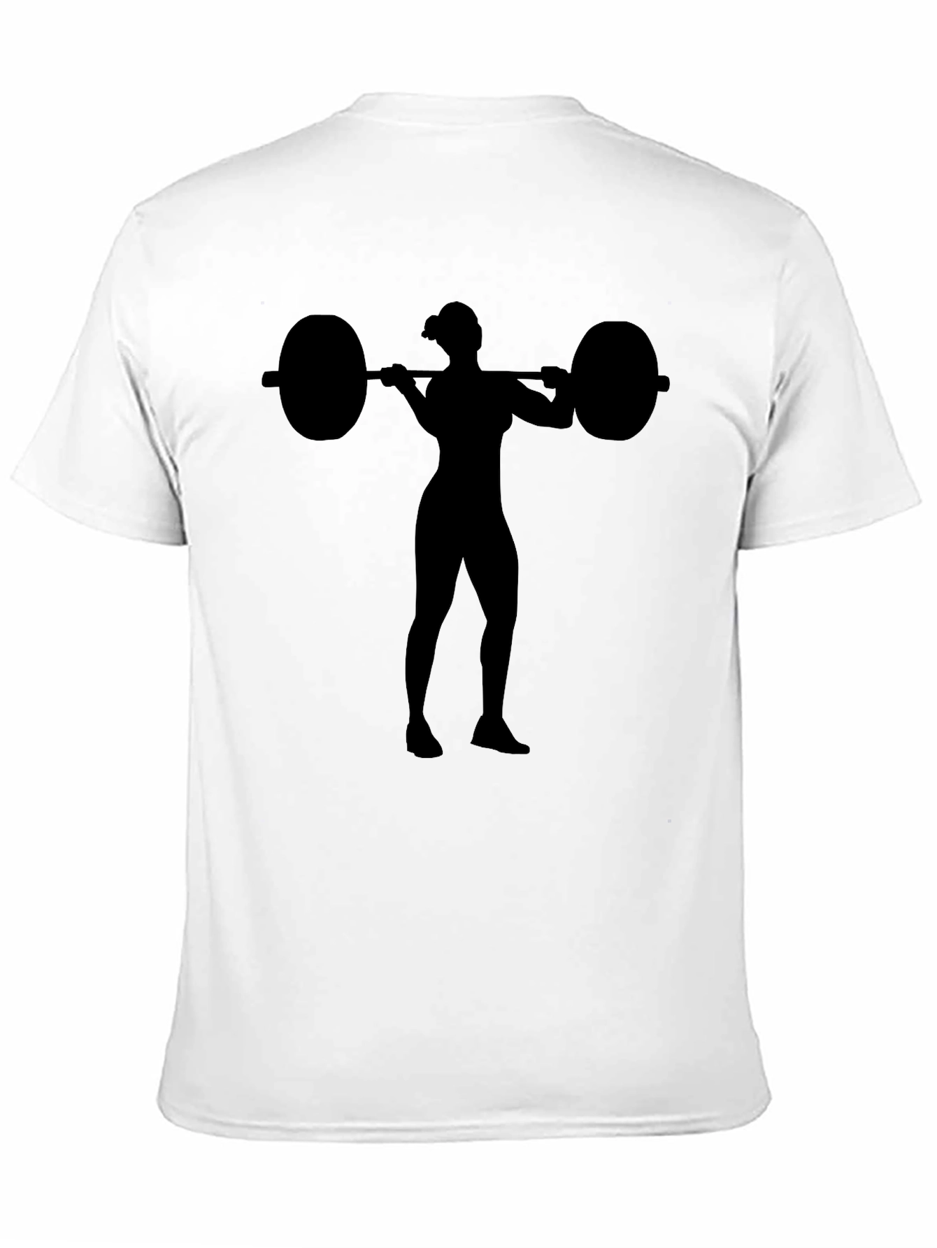 Silhouette Weightlifting Black T-Shirt