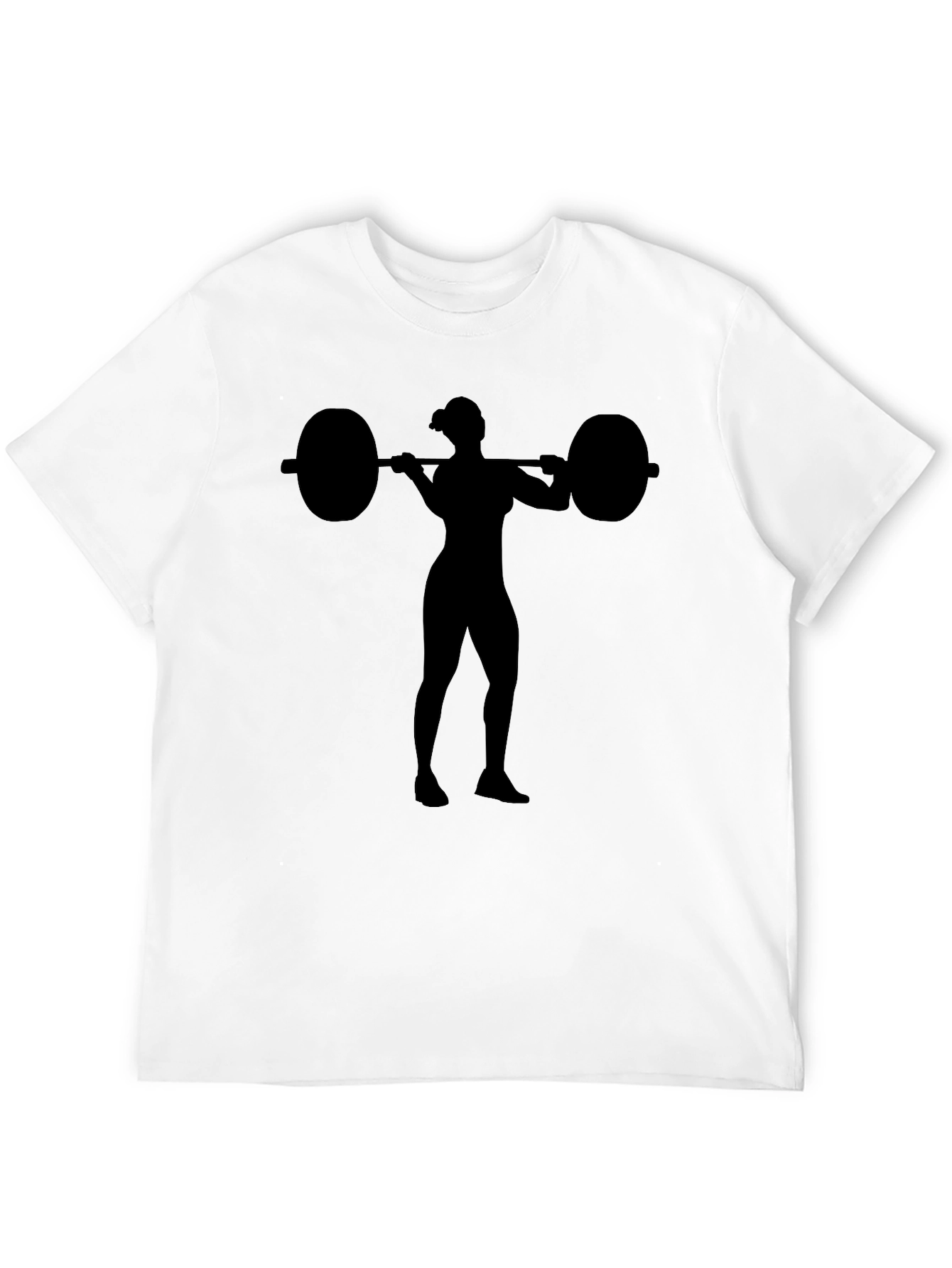 Silhouette Weightlifting Black T-Shirt