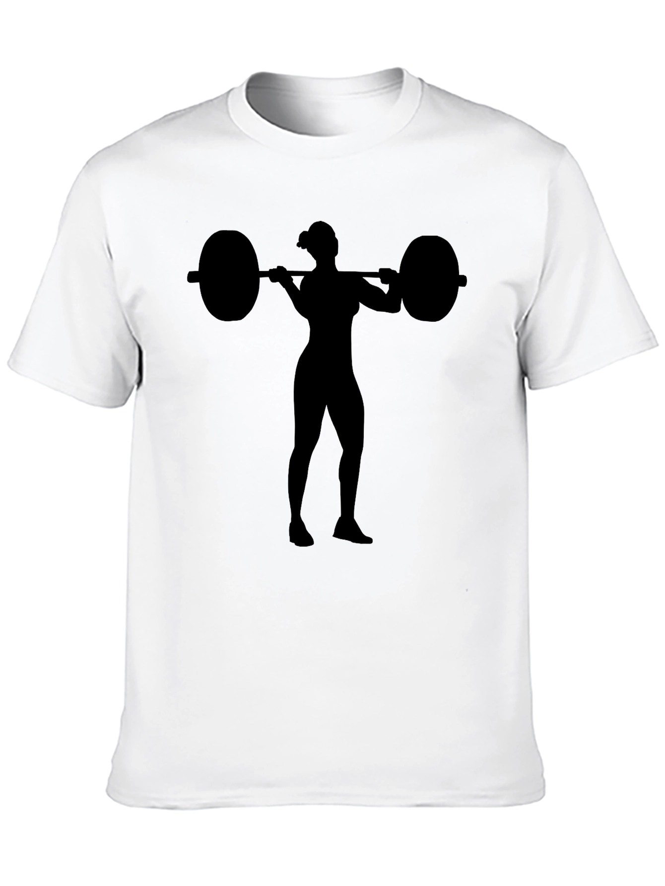 Silhouette Weightlifting Black T-Shirt