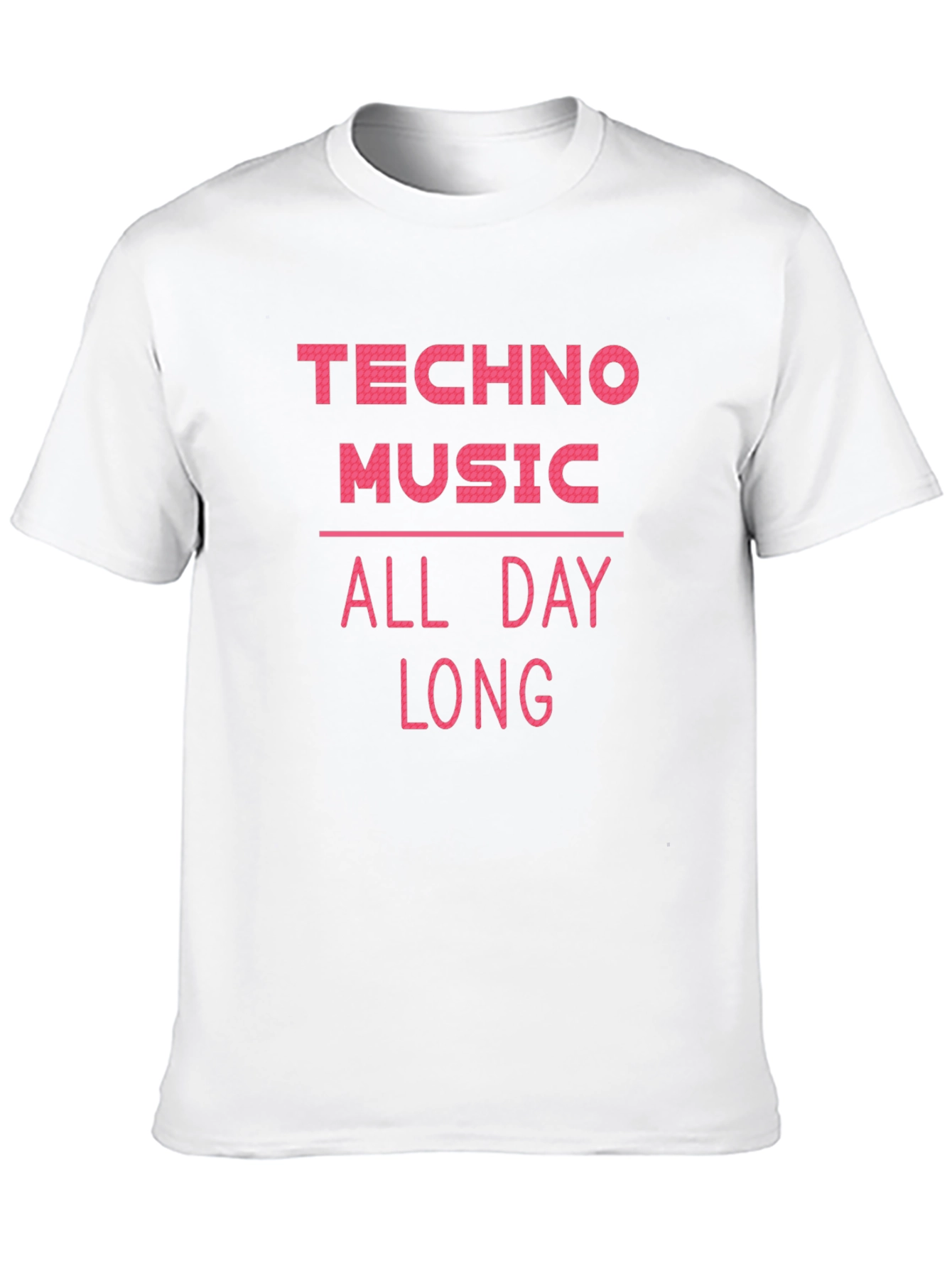 Techno Music All Day Long Graphic Tee