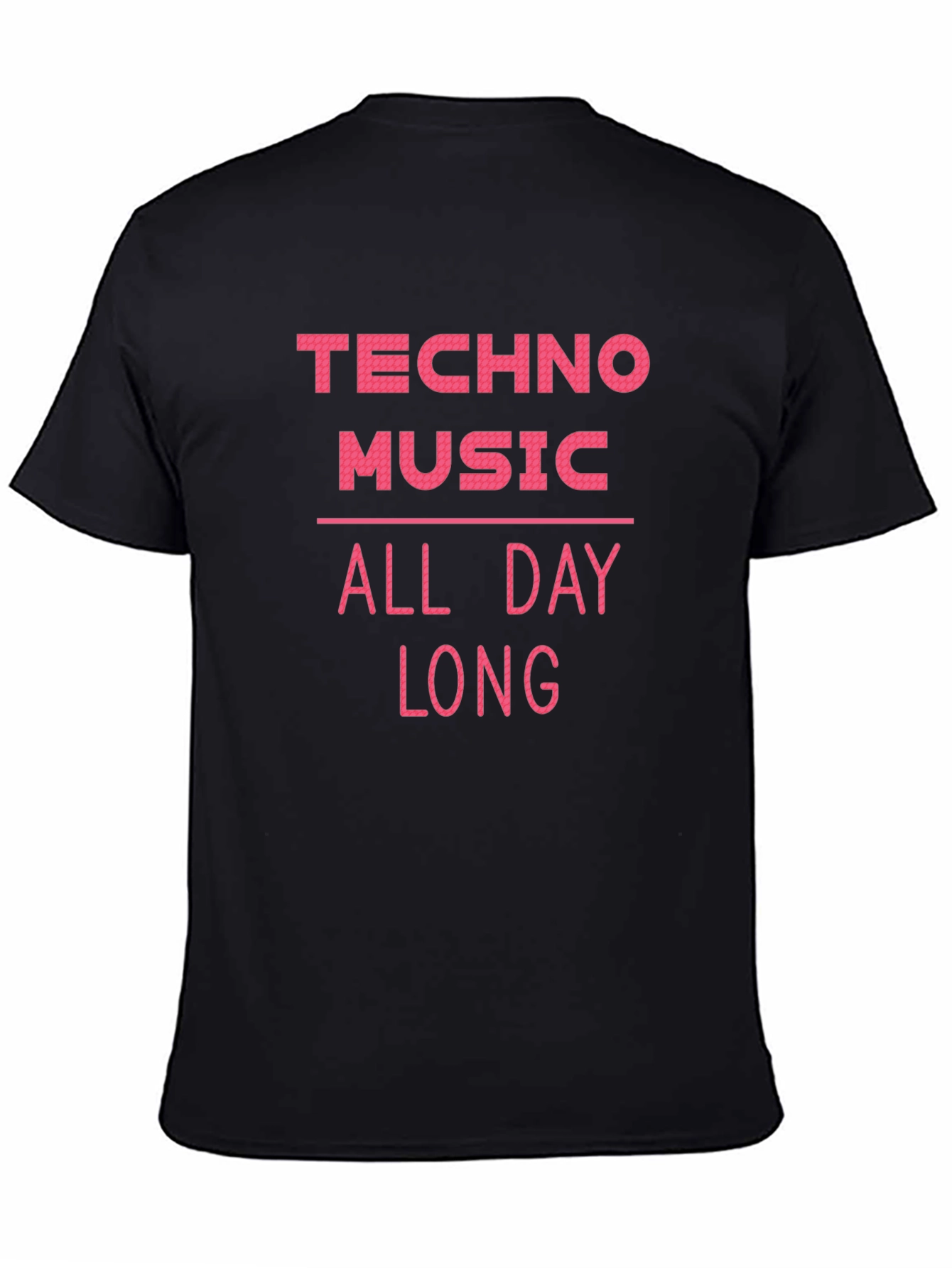 Techno Music All Day Long Graphic Tee