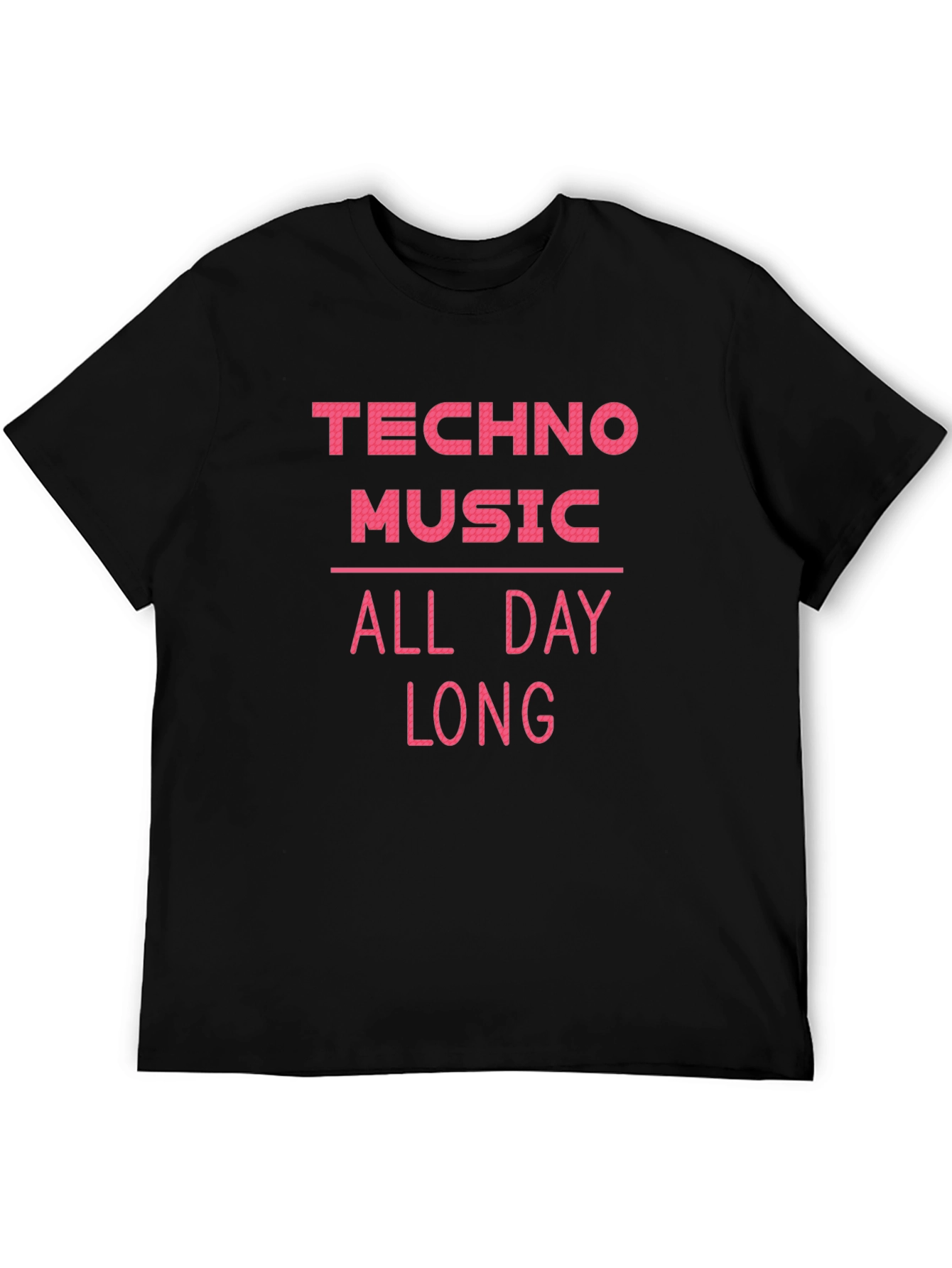 Techno Music All Day Long Graphic Tee