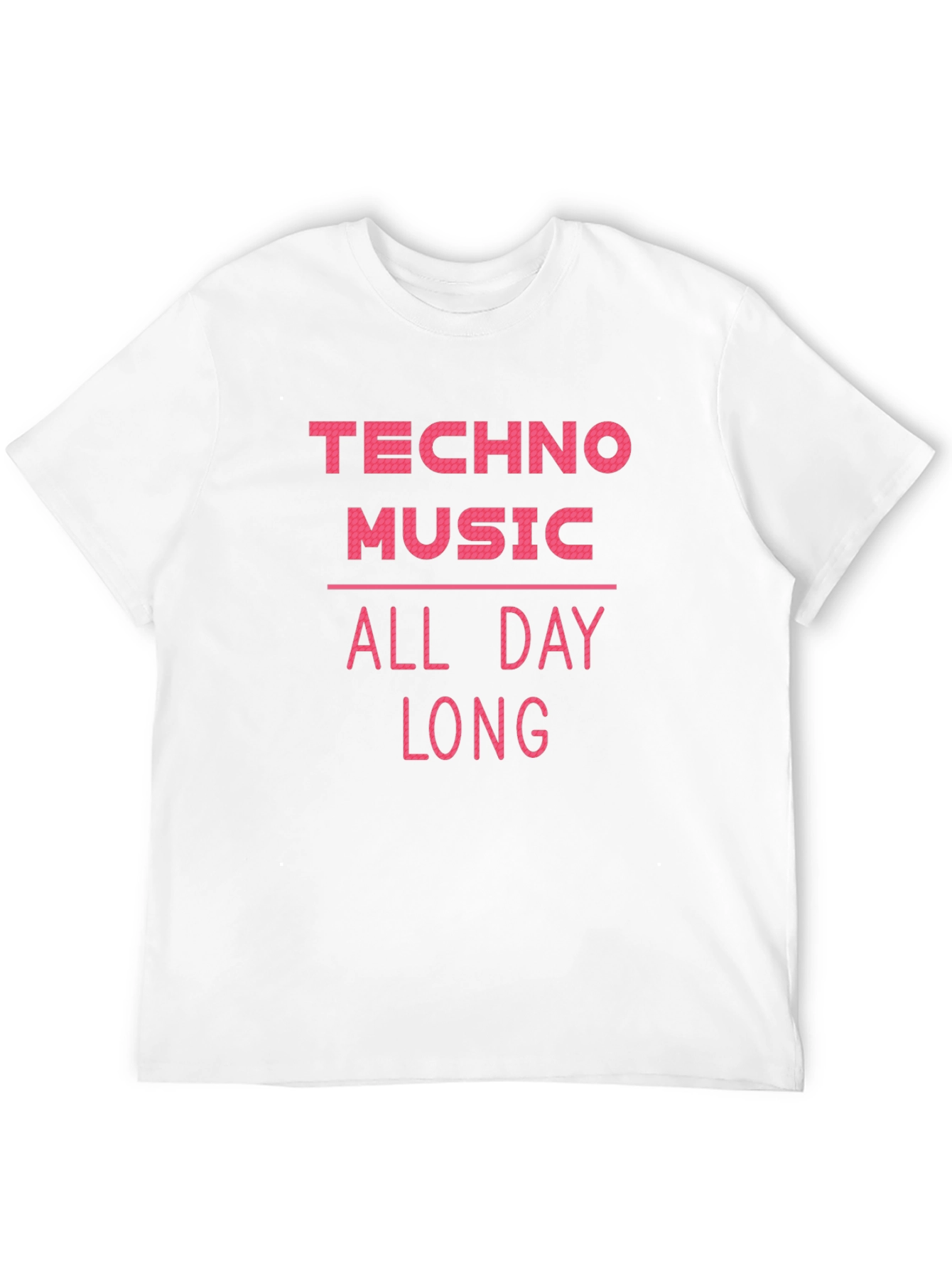 Techno Music All Day Long Graphic Tee