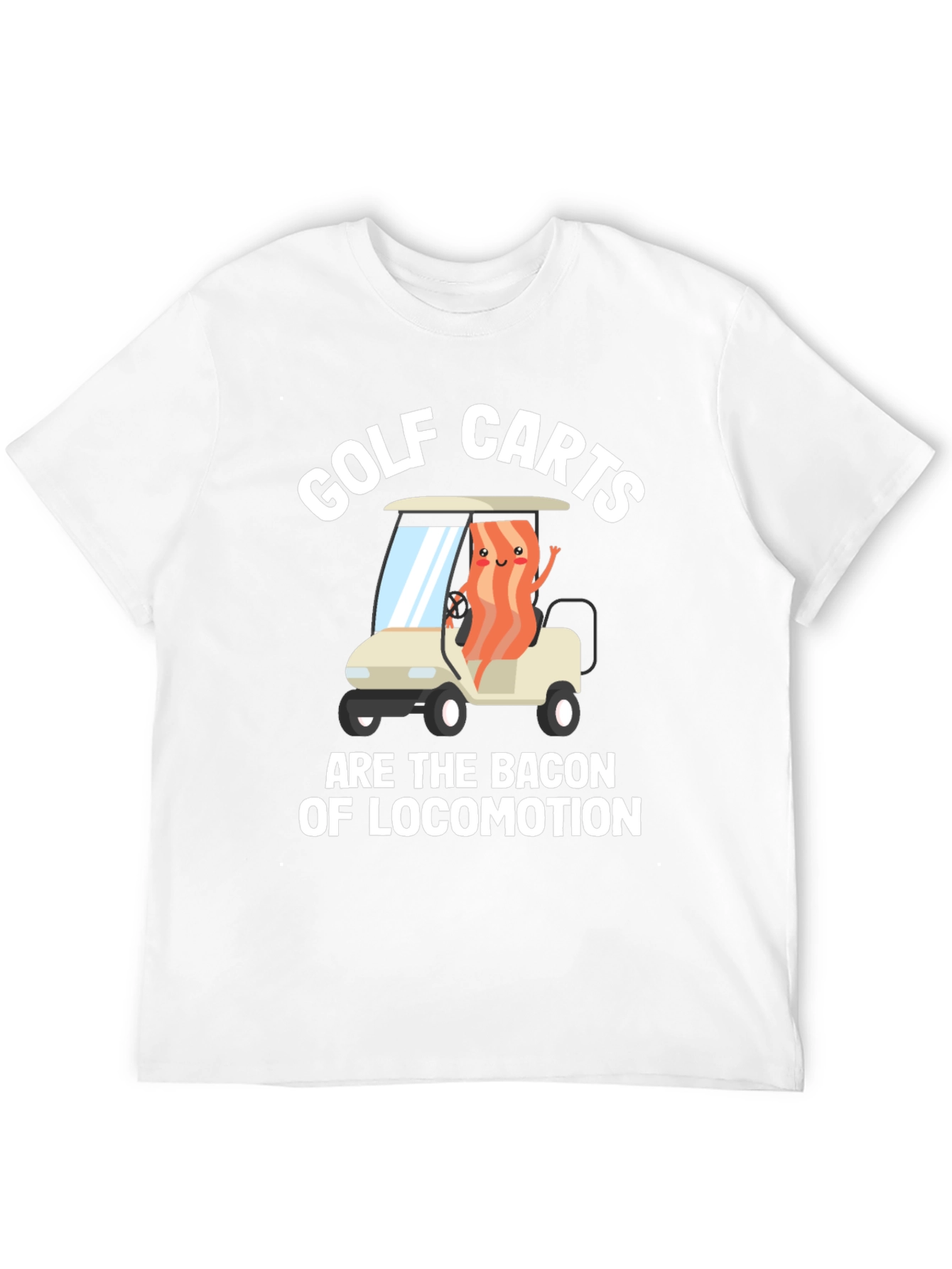Bacon of Locomotion Golf Cart Graphic Tee