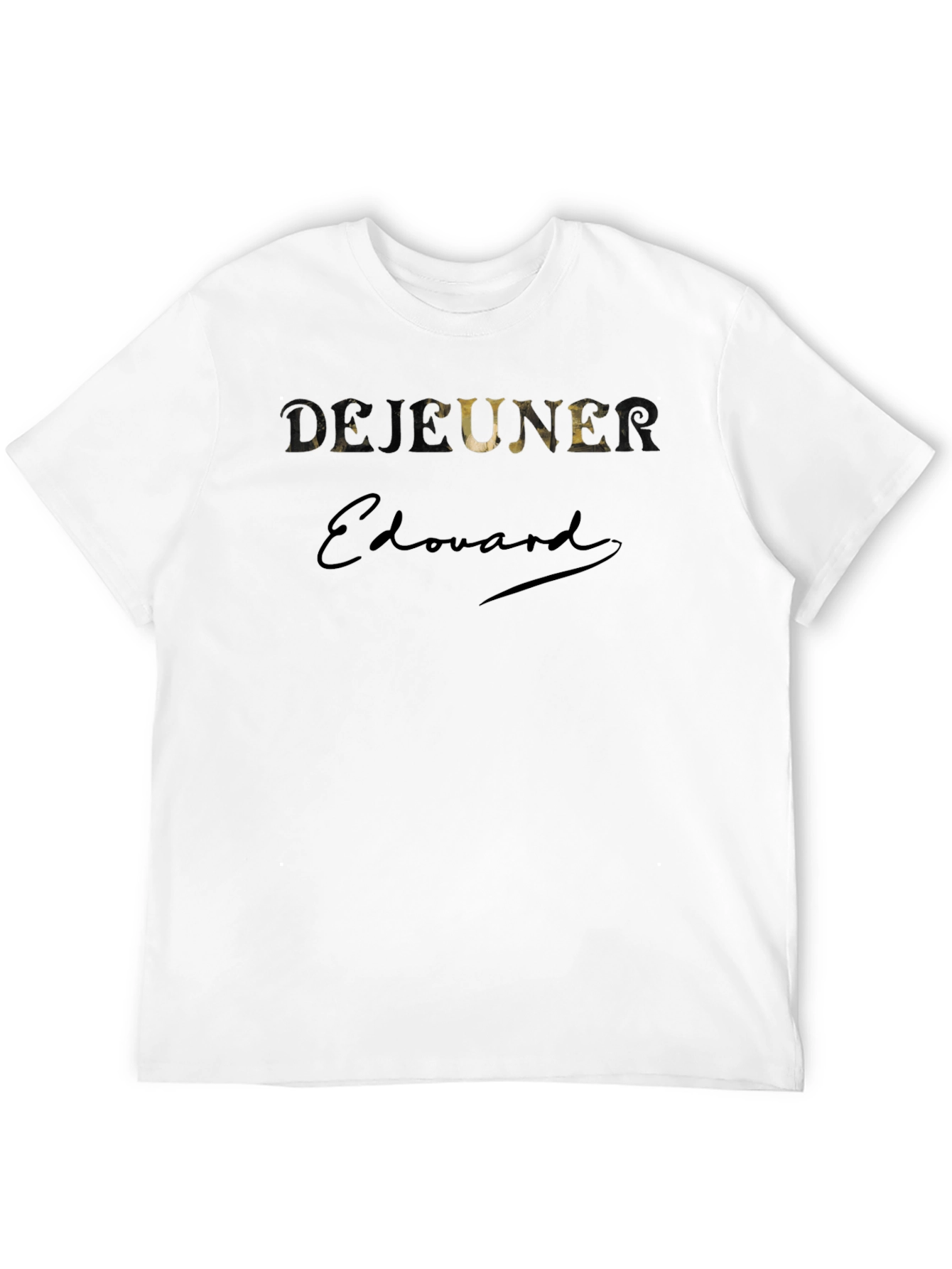 Dejeuner Edouard Black Graphic Tee