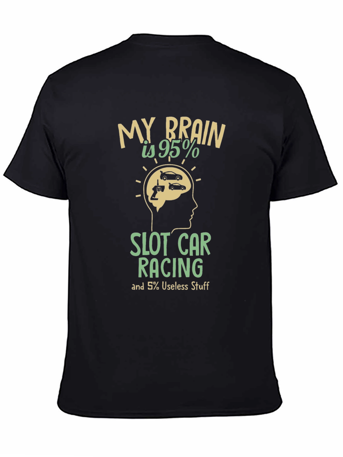 Slot Car Racing Brain T-Shirt