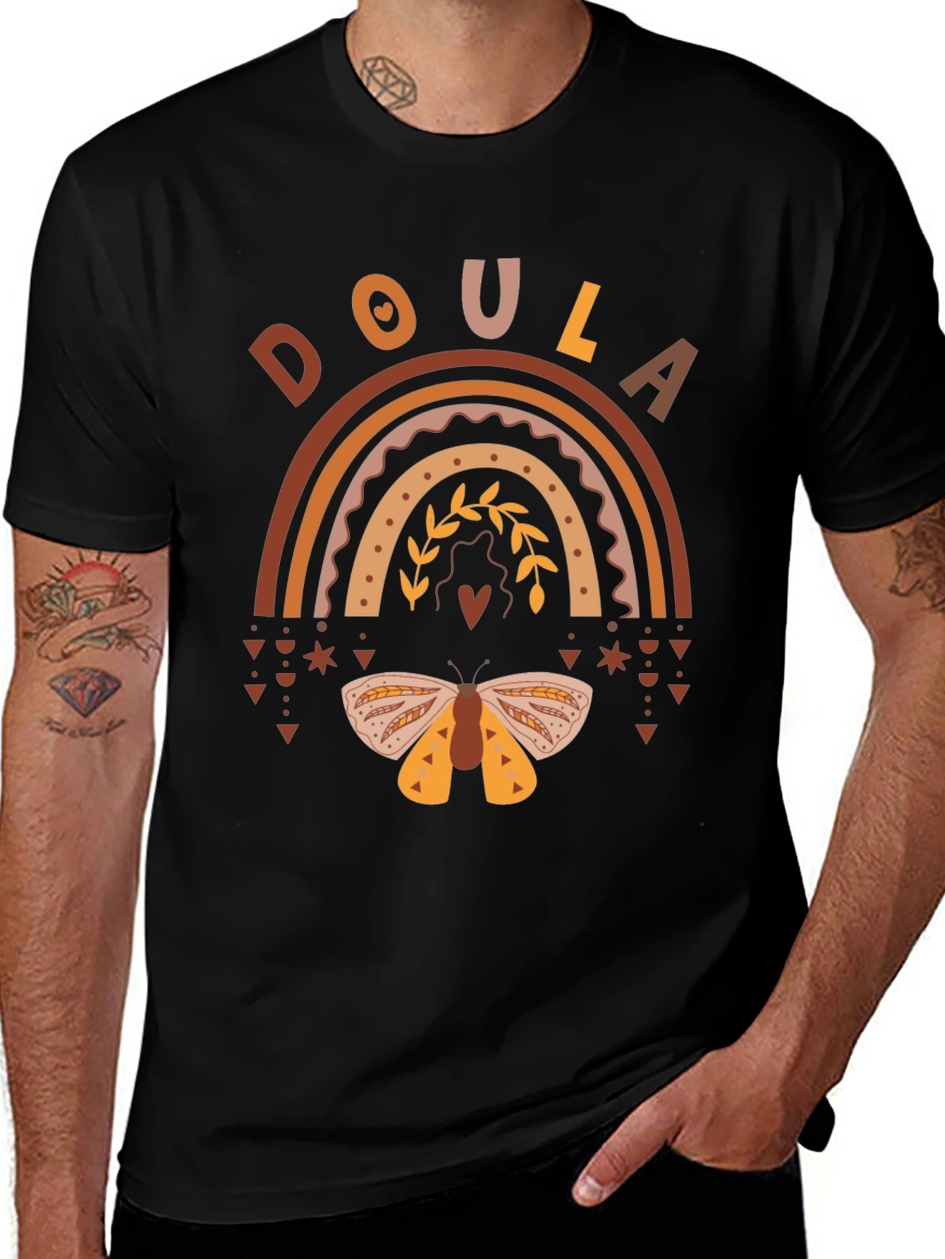 Doula Boho Rainbow T-Shirt