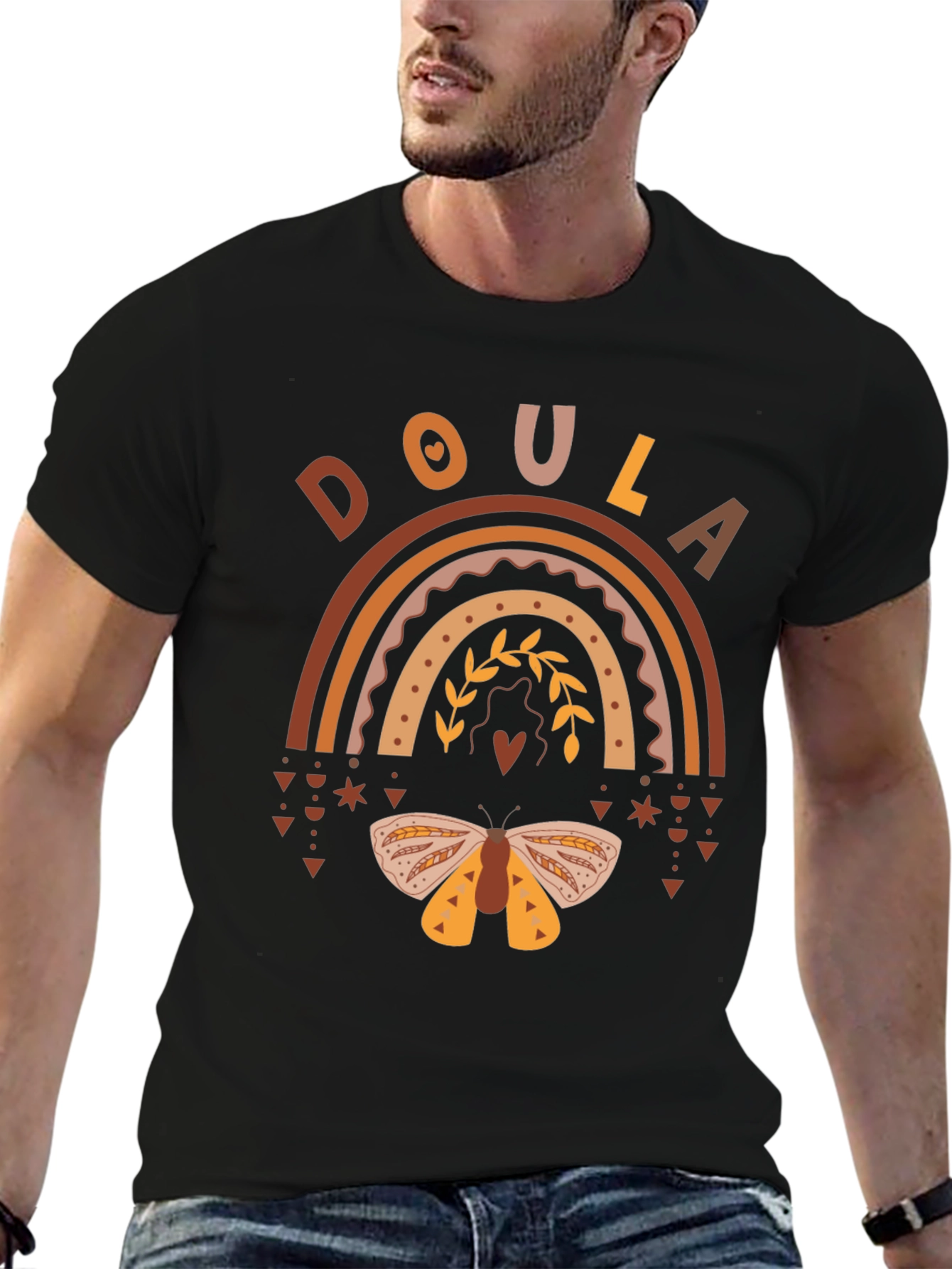 Doula Boho Rainbow T-Shirt