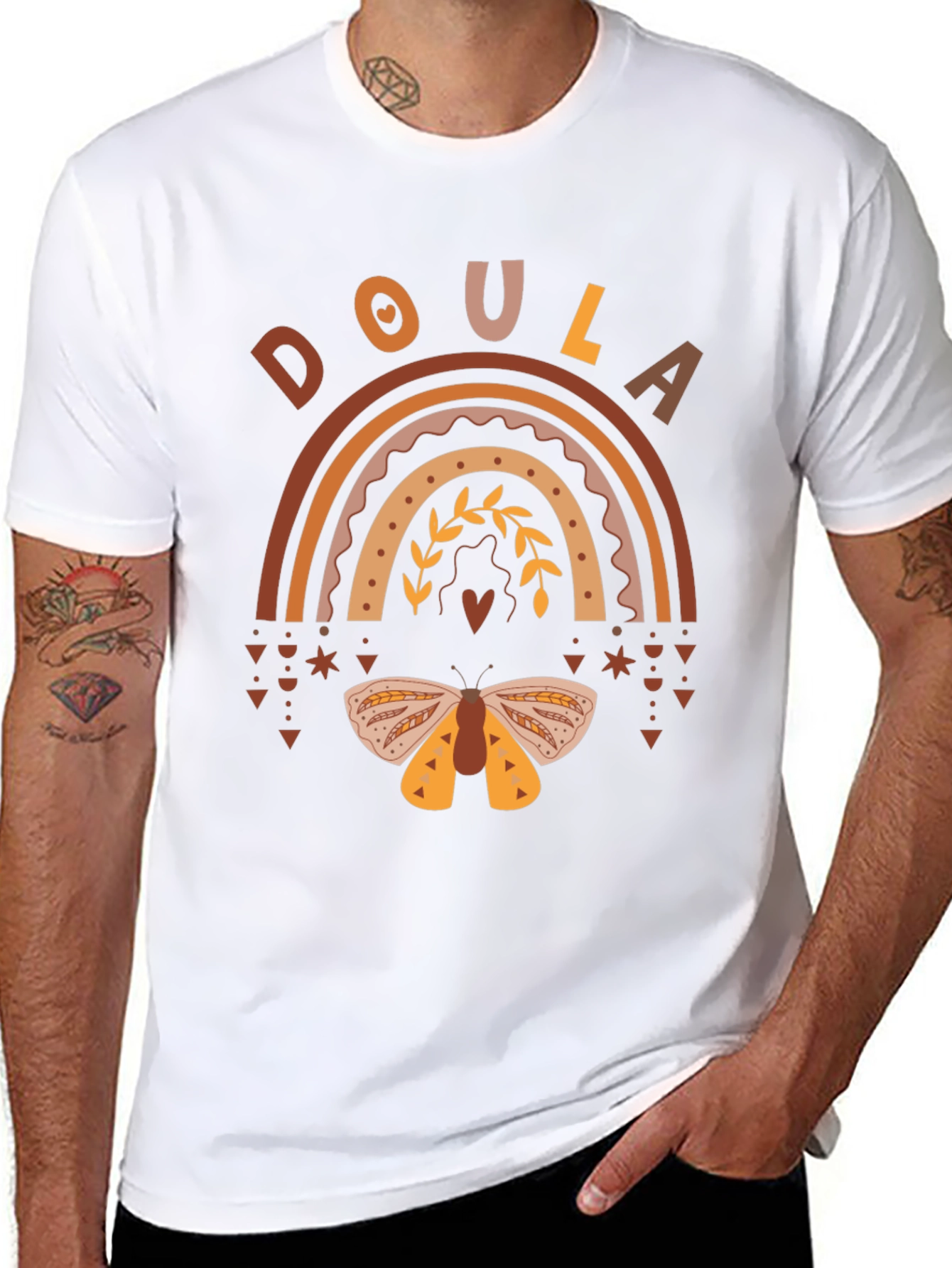 Doula Boho Rainbow T-Shirt