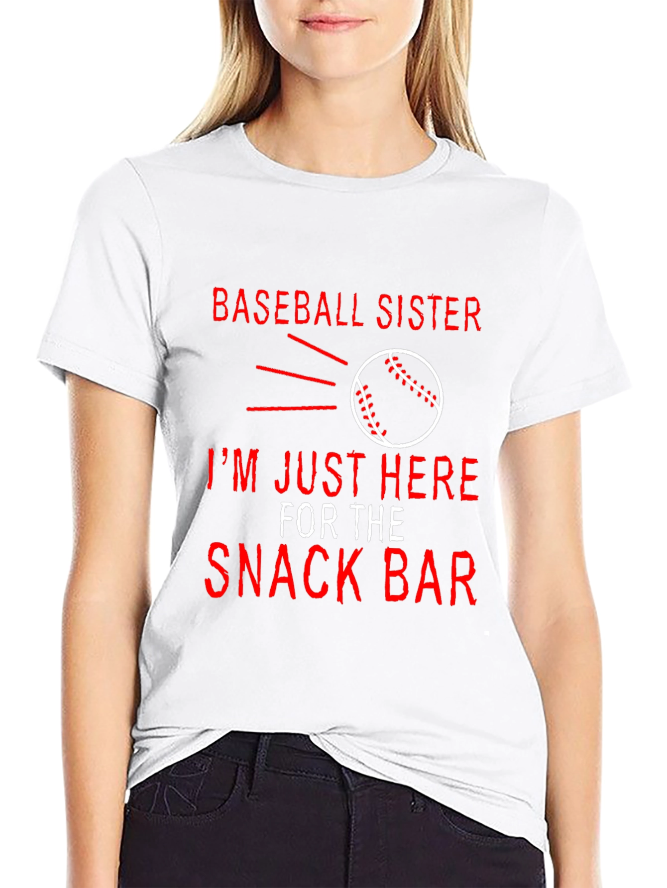 Baseball Sister Snack Bar Graphic Tee