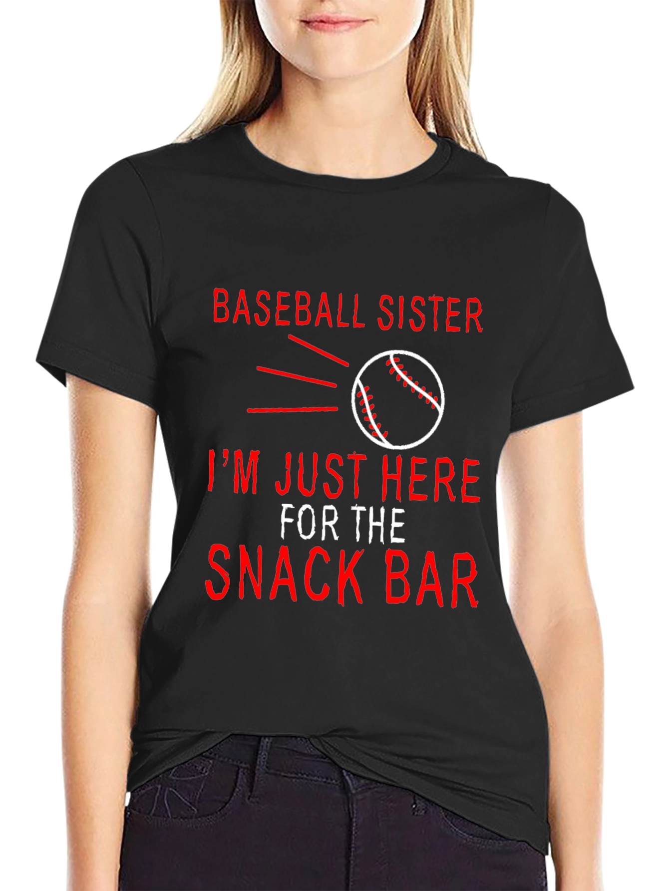 Baseball Sister Snack Bar Graphic Tee