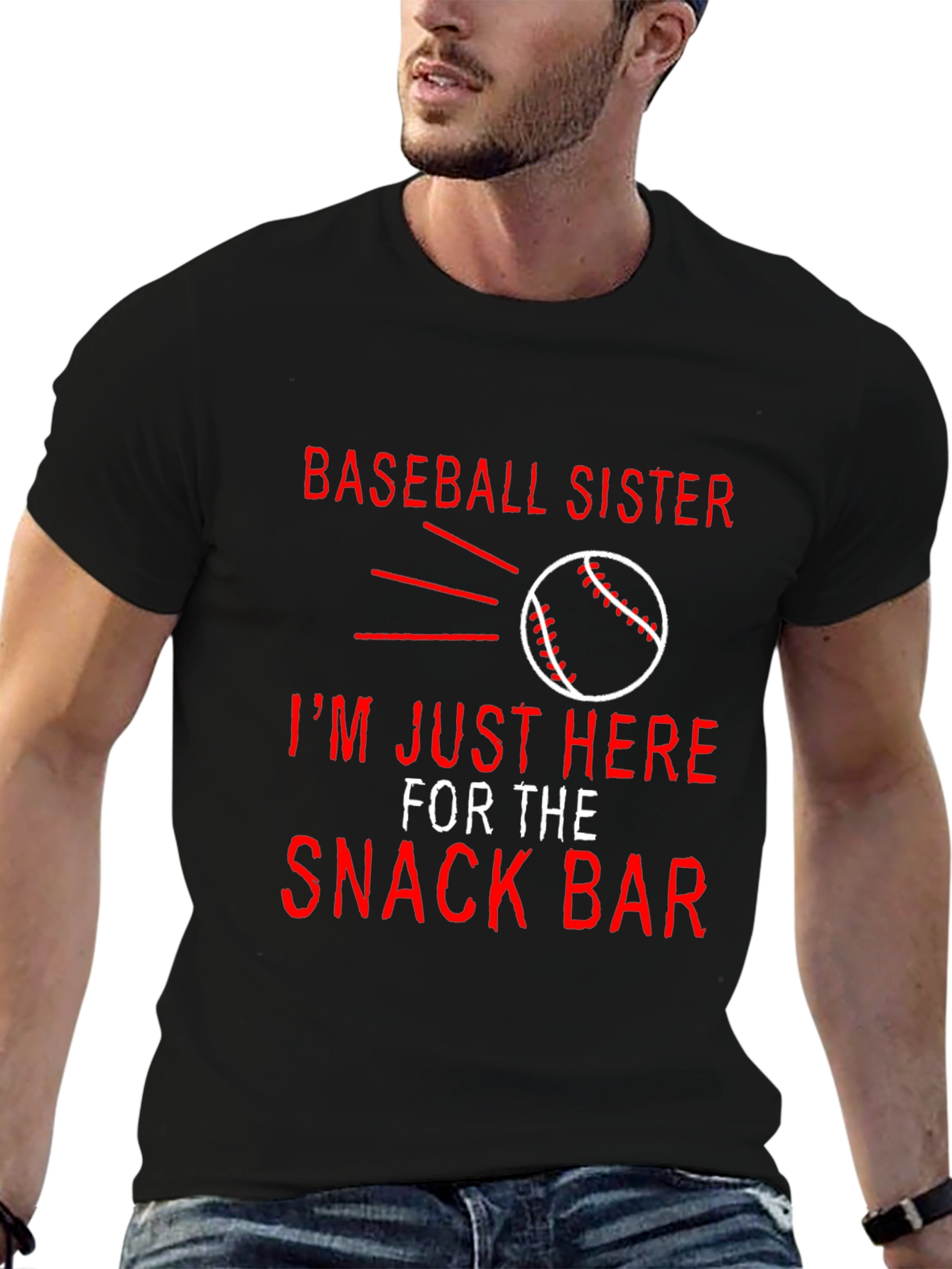 Baseball Sister Snack Bar Graphic Tee